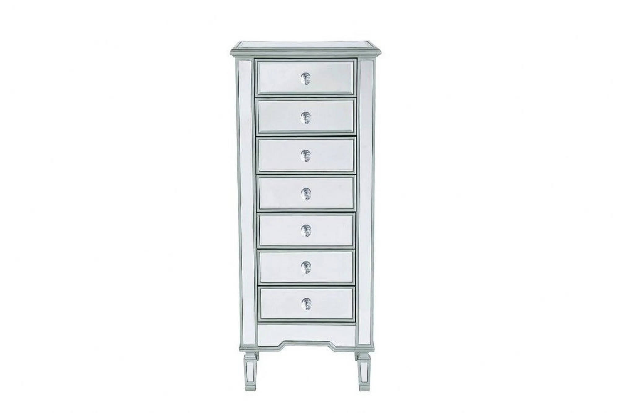 7 Drawers Lingerie Chest in Modern Style-48 inches Tall and 15 inches Wide Bailey Street Home 779-Bel-5046433