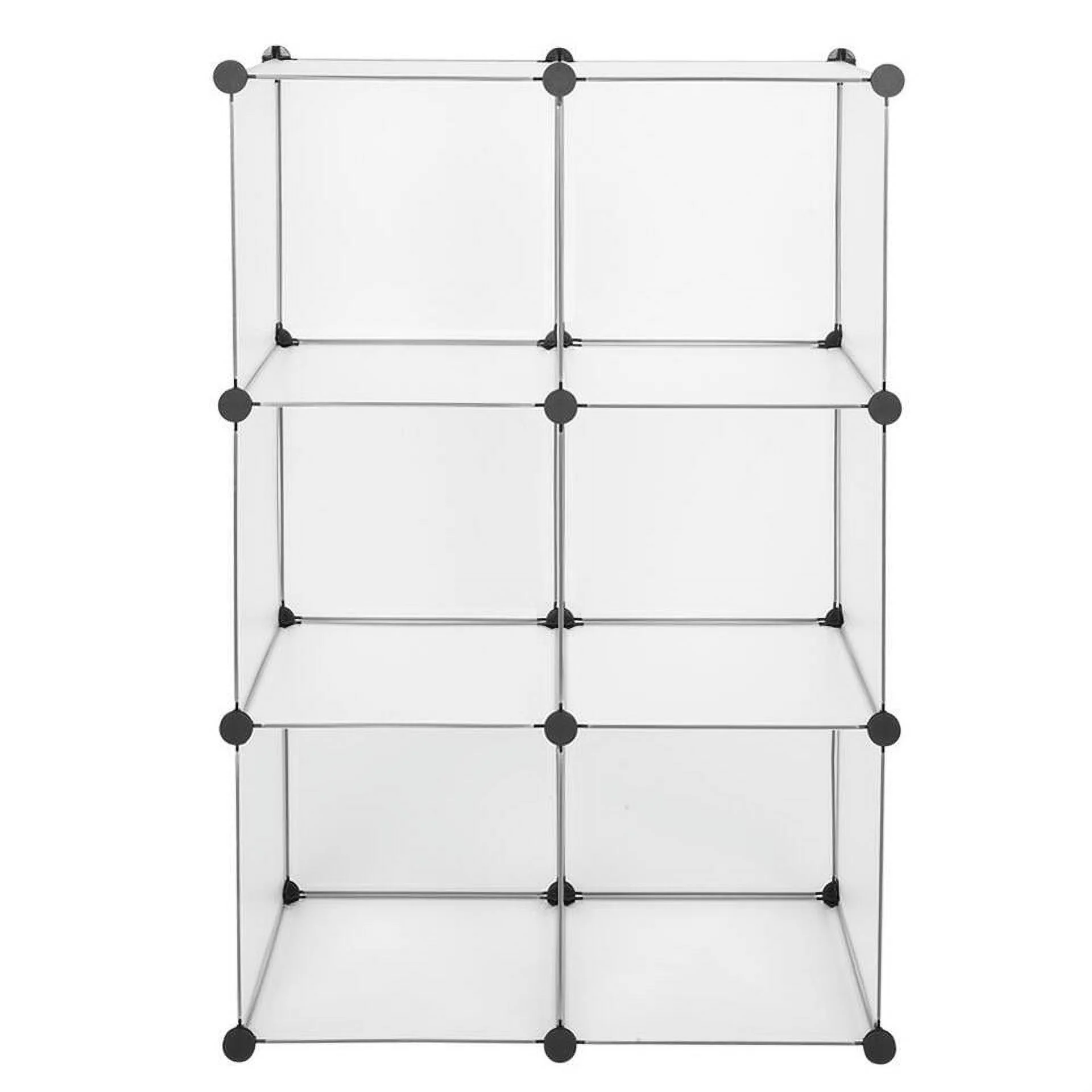 Home Cube Storage Organizer 6-Cube Shelves Unit Modular Closet Cabinet White