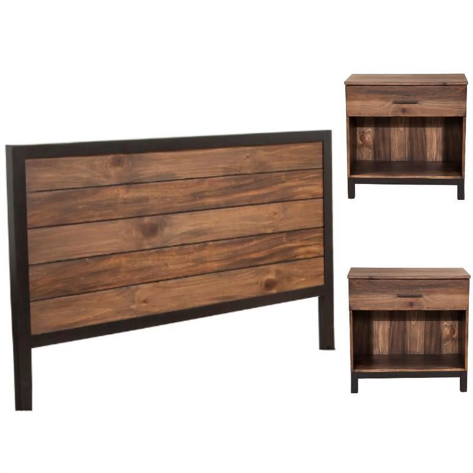 Home Square 3-Piece Set with Weston Standard King Headboard & 2 Nightstands