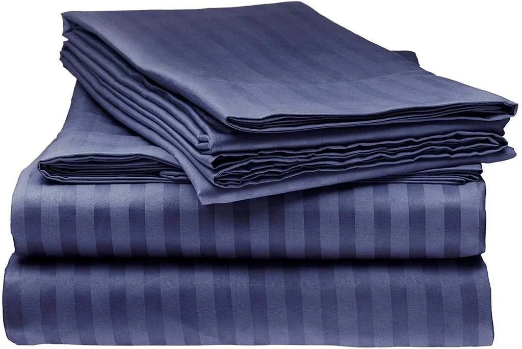 600 Thread Count 100% Egyptian Cotton Sleeper Sofa Bed Sheet Set Stripe Twin Size (36