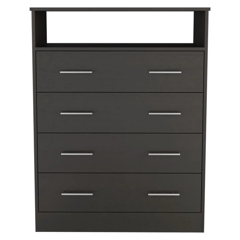 CoSoTower Four Drawer Dresser Wuju, Bedroom, Black