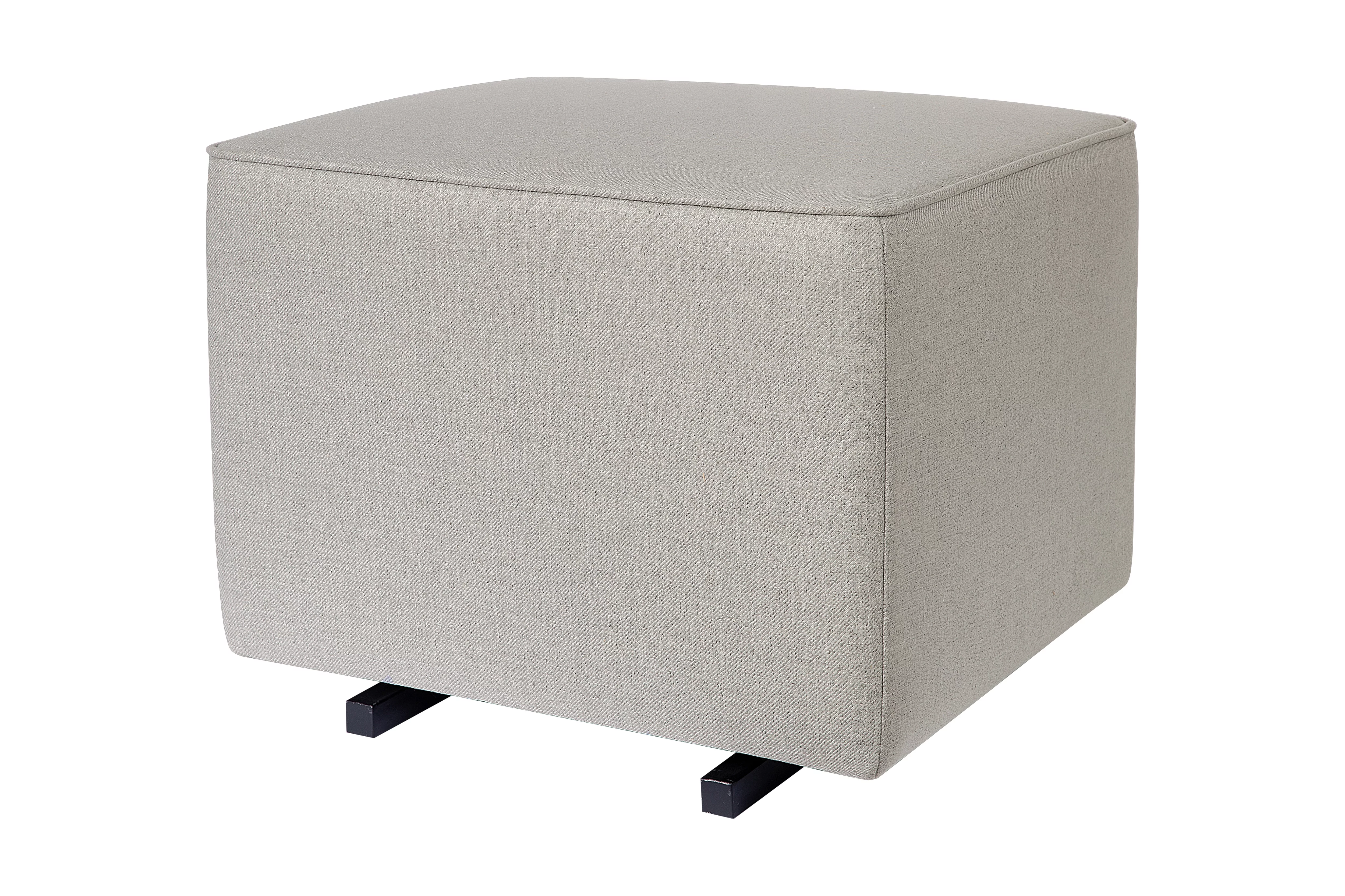 Babyletto Kiwi Gliding Ottoman in Performance Grey Eco-Twill