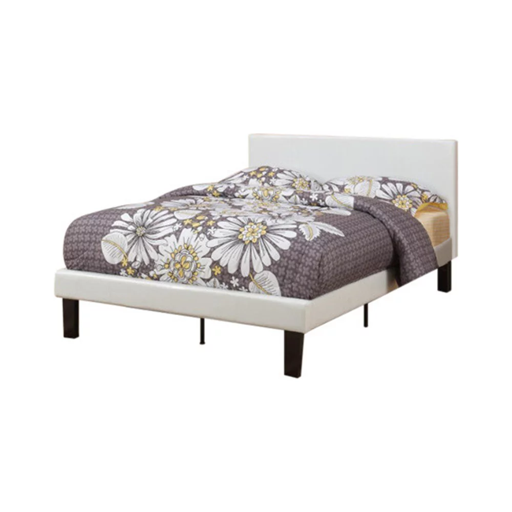Poundex Twin Bed White