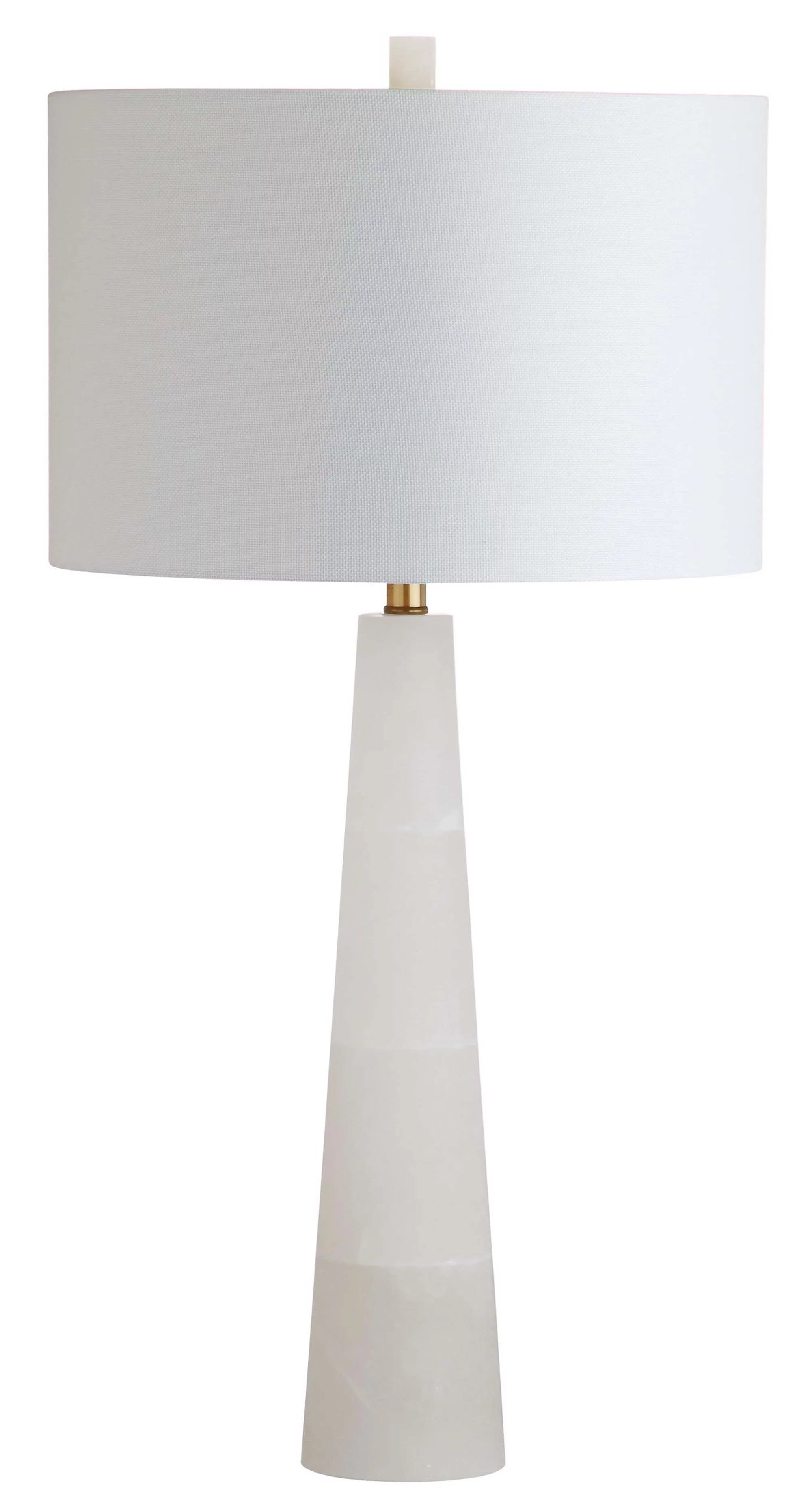 SAFAVIEH Delilah Alabaster Solid Glam 30 in. H Table Lamp, White