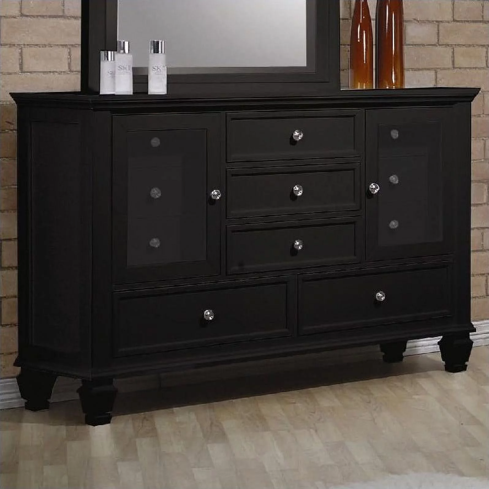 Sandy Beach 11-drawer Dresser Black
