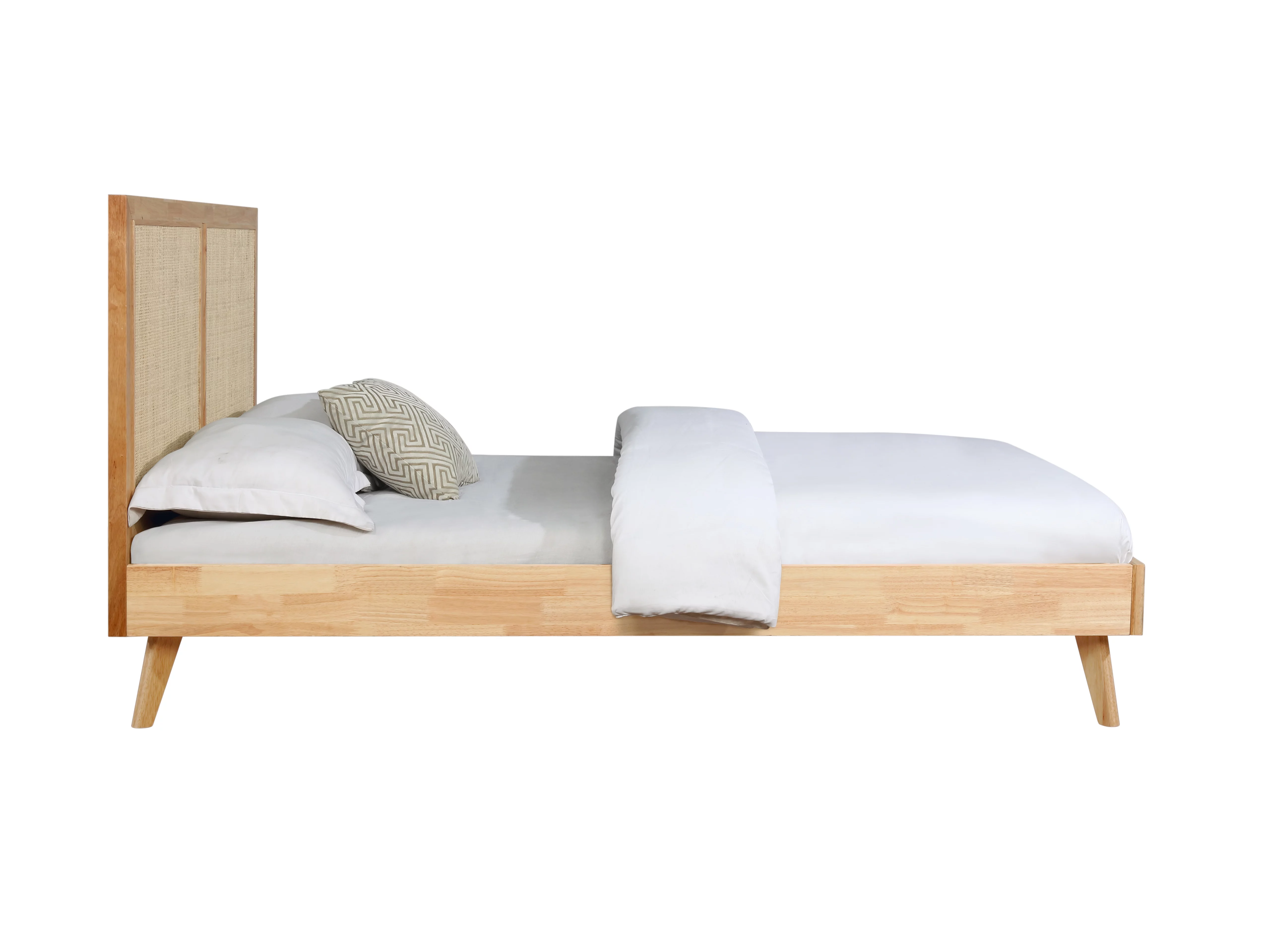 Powell Beelner Queen Bed, Natural Cane