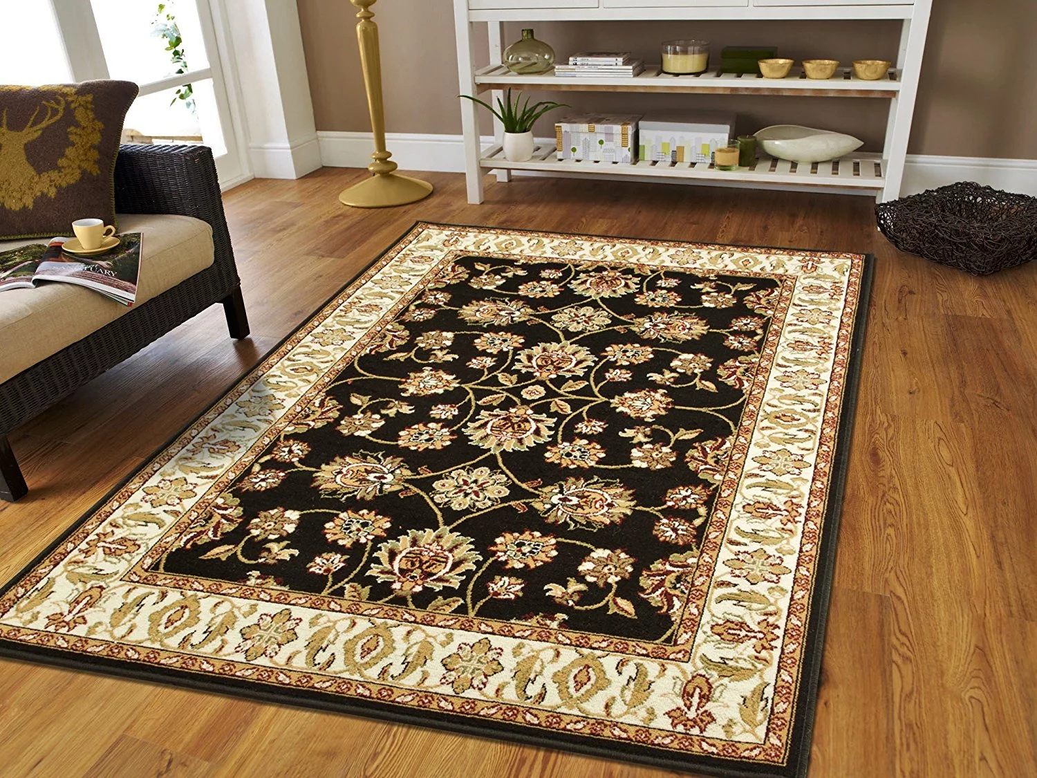 Large Cream 8x11 Traditional Rugs Ivory Dining Room Rugs for Under the Table 8x10 Persian Area Rugs Ivory