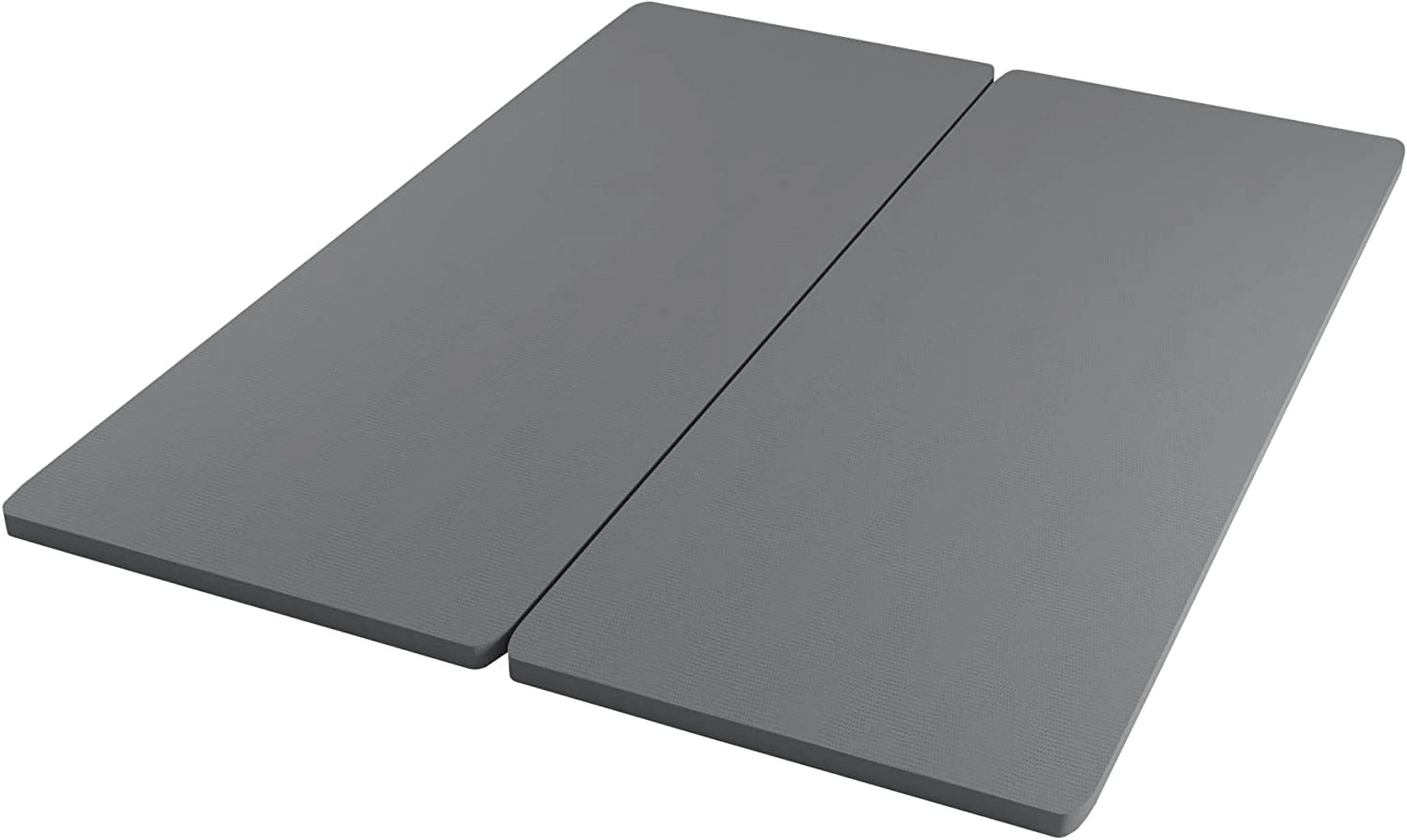 YGDU, 1.5-Inch Split Bunkie Board for Mattress/Bed Support-Fully Assembled, Improved Comfort and Durability, Full, Grey