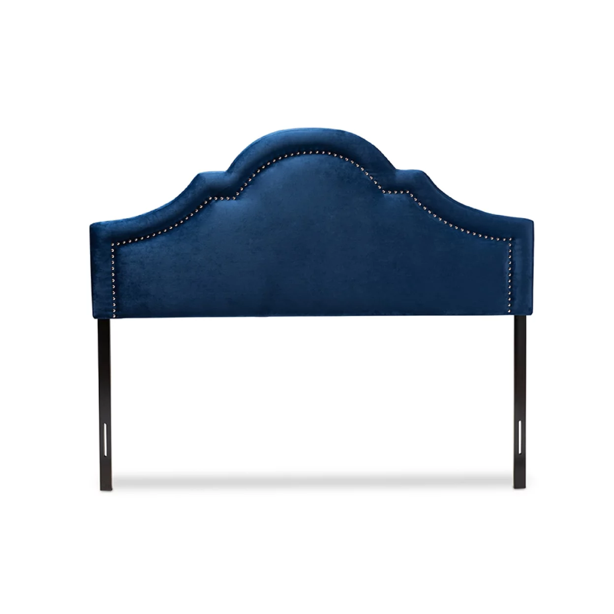 Baxton Studio Rita Modern and Contemporary Navy Blue Velvet Fabric Upholstered Full Size Headboard,Wholesale Interiors