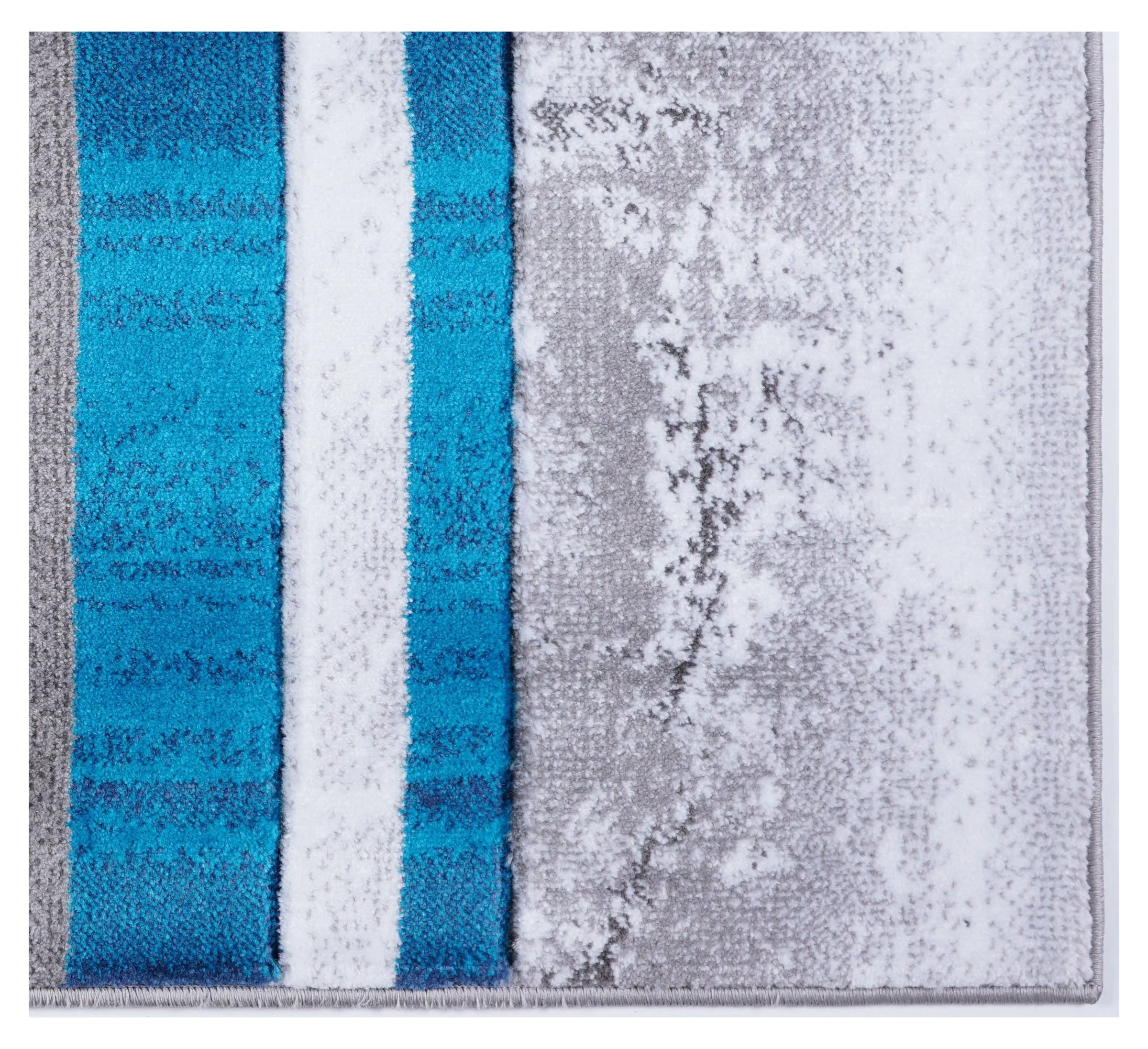 Ladole Rugs Abstract Geometric Circles Contemporary Pattern Area Rug - Room Decor Durable 5x7 Carpet for Living Room, Bedroom, Dining Room, and Office - Grey and Multicolor, 5x8 (5'3