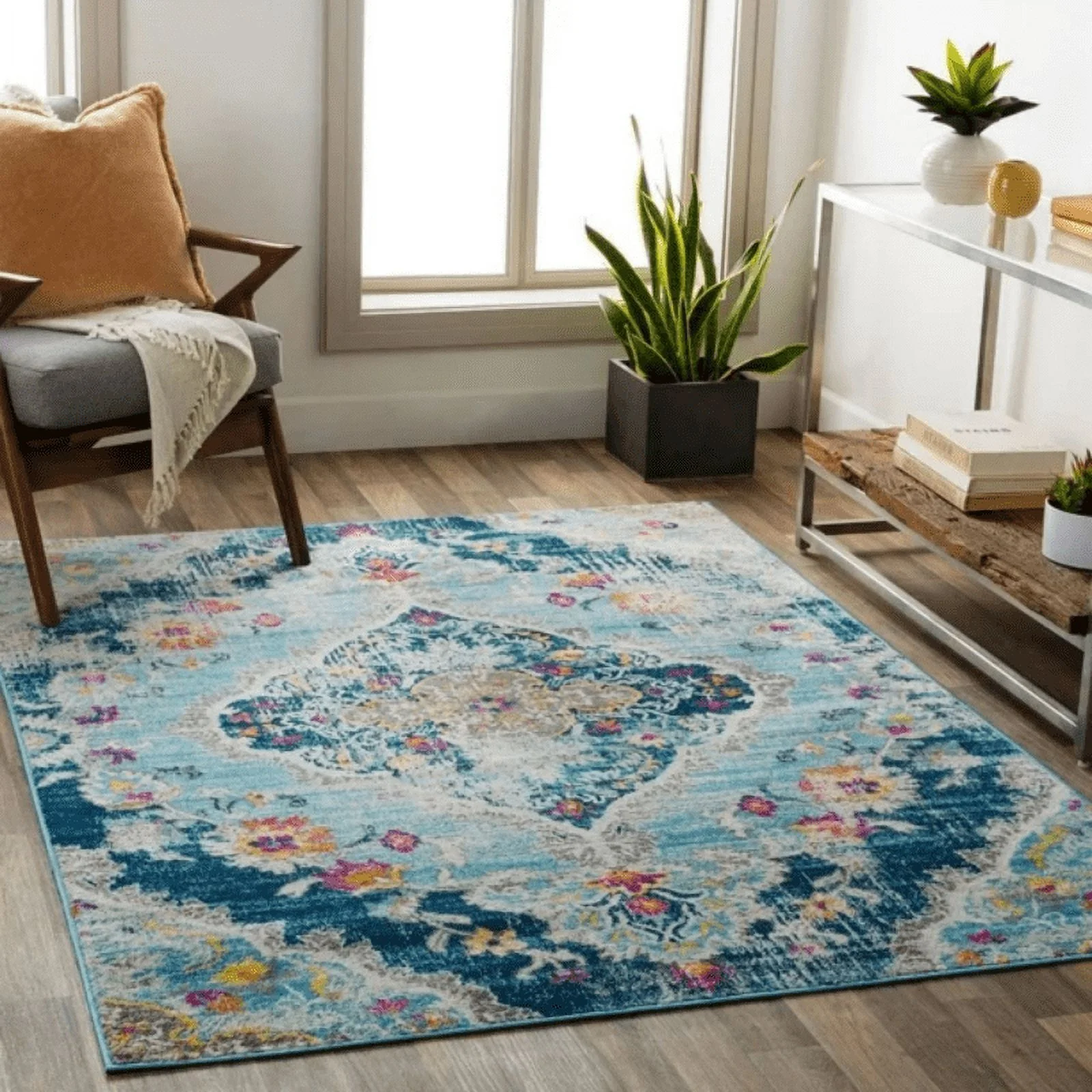 SinFoxeon Vintage Rugs Living Room Light Luxury Rugs Bedroom Bedside Rugs Persian Style Large Full Size