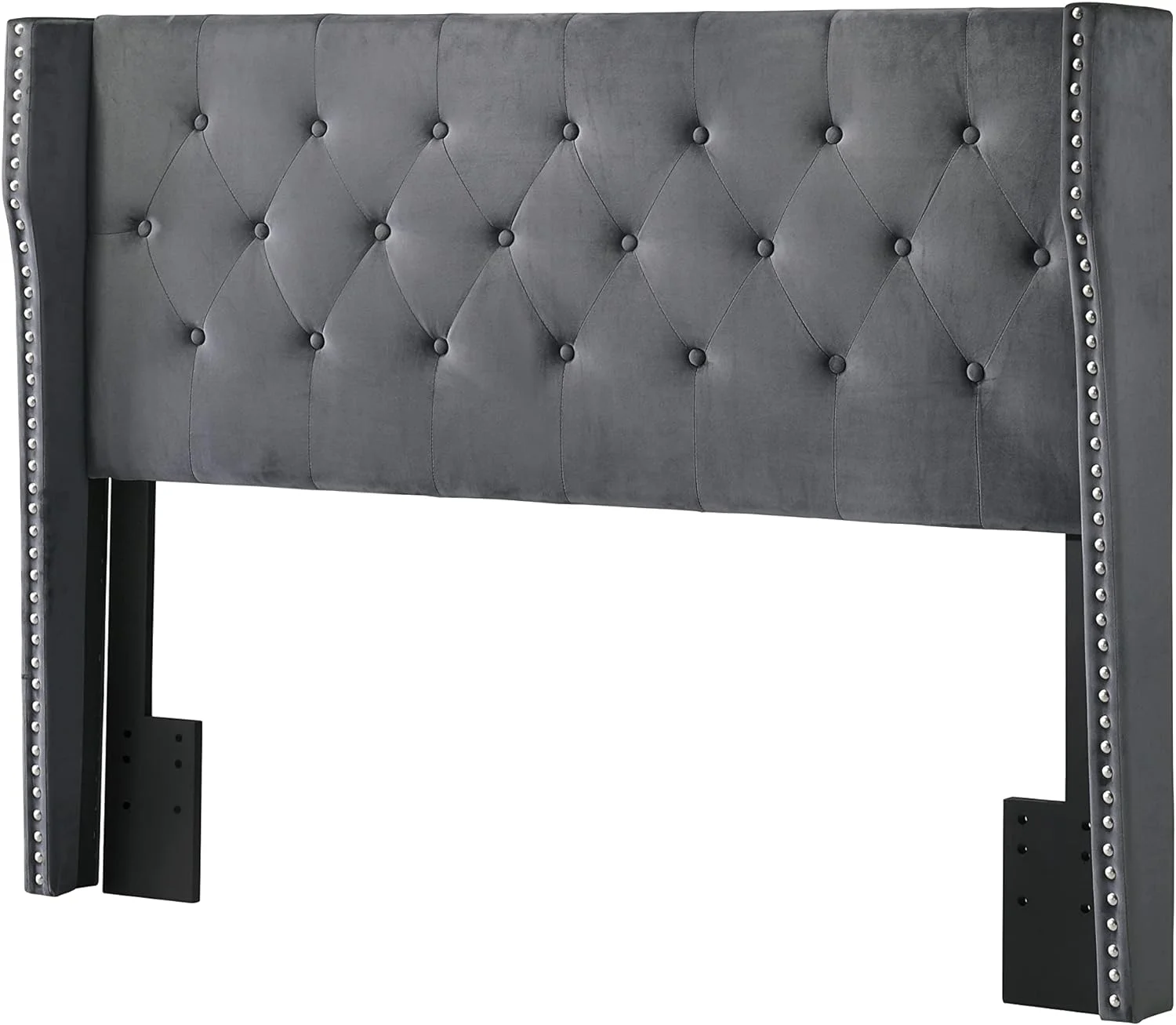 Furniture Headboard Panel, Full/Queen Size, White Faux Leather