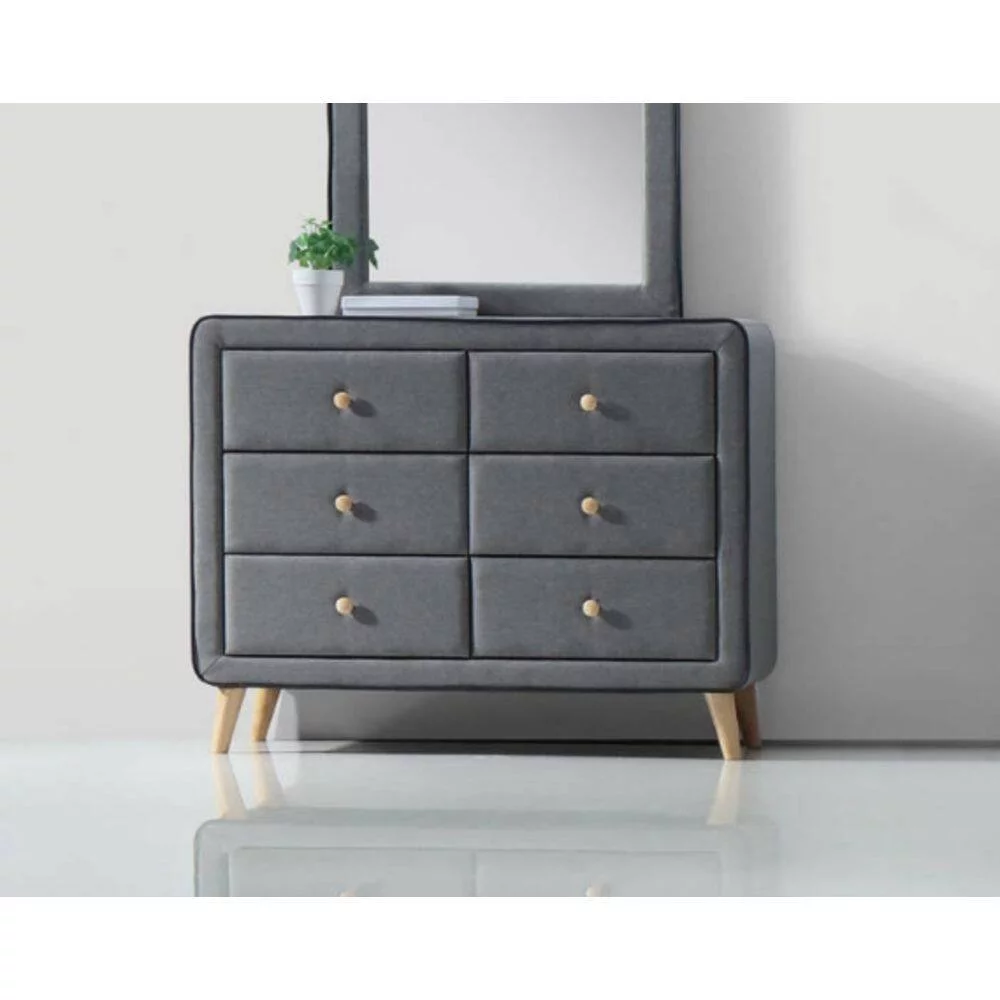 ACME Valda Dresser in Light Gray Fabric 24525