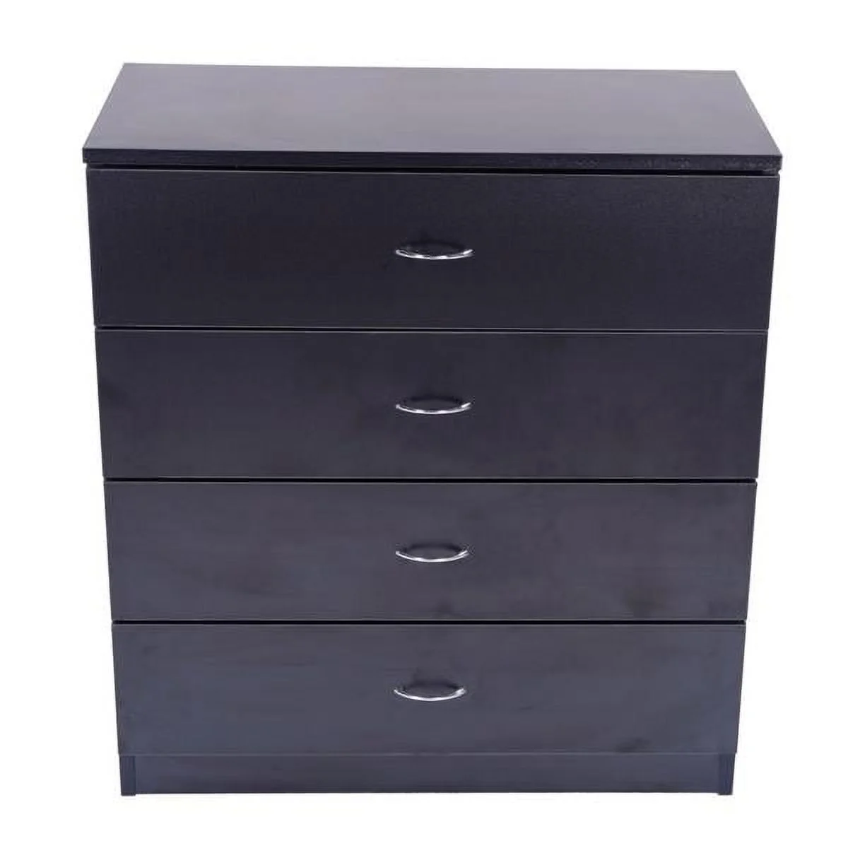 GoDecor 4-Drawer Nightstand Bedside Table Side End Table Black
