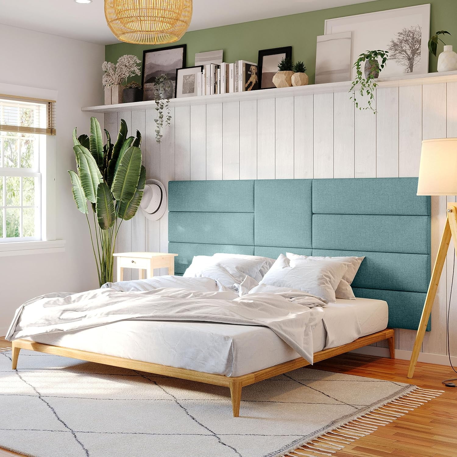 Panelist Modern Padded Headboard- Wall Mounted Panel (22.5