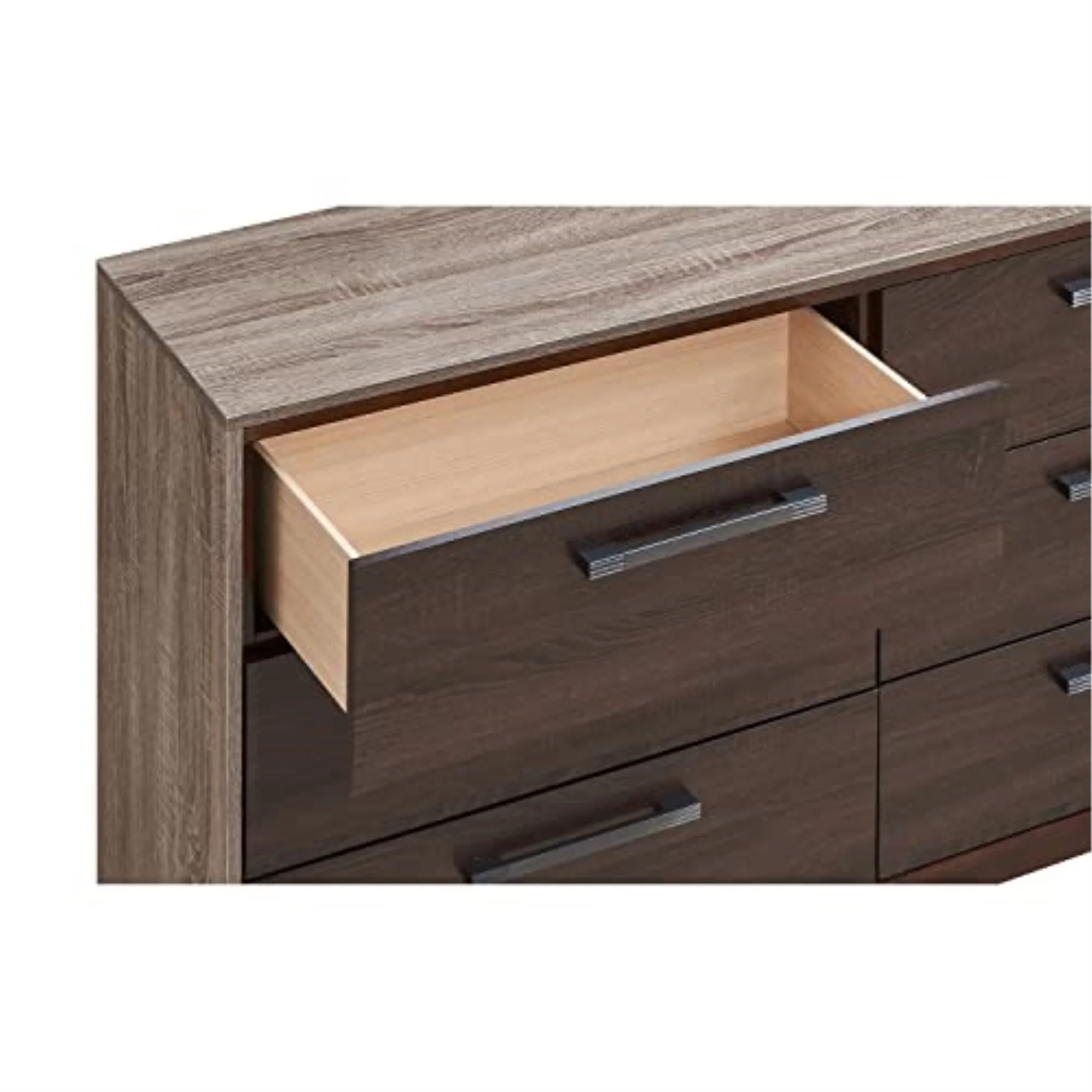 Glory Furniture Magnolia Dresser in Gray and Brown