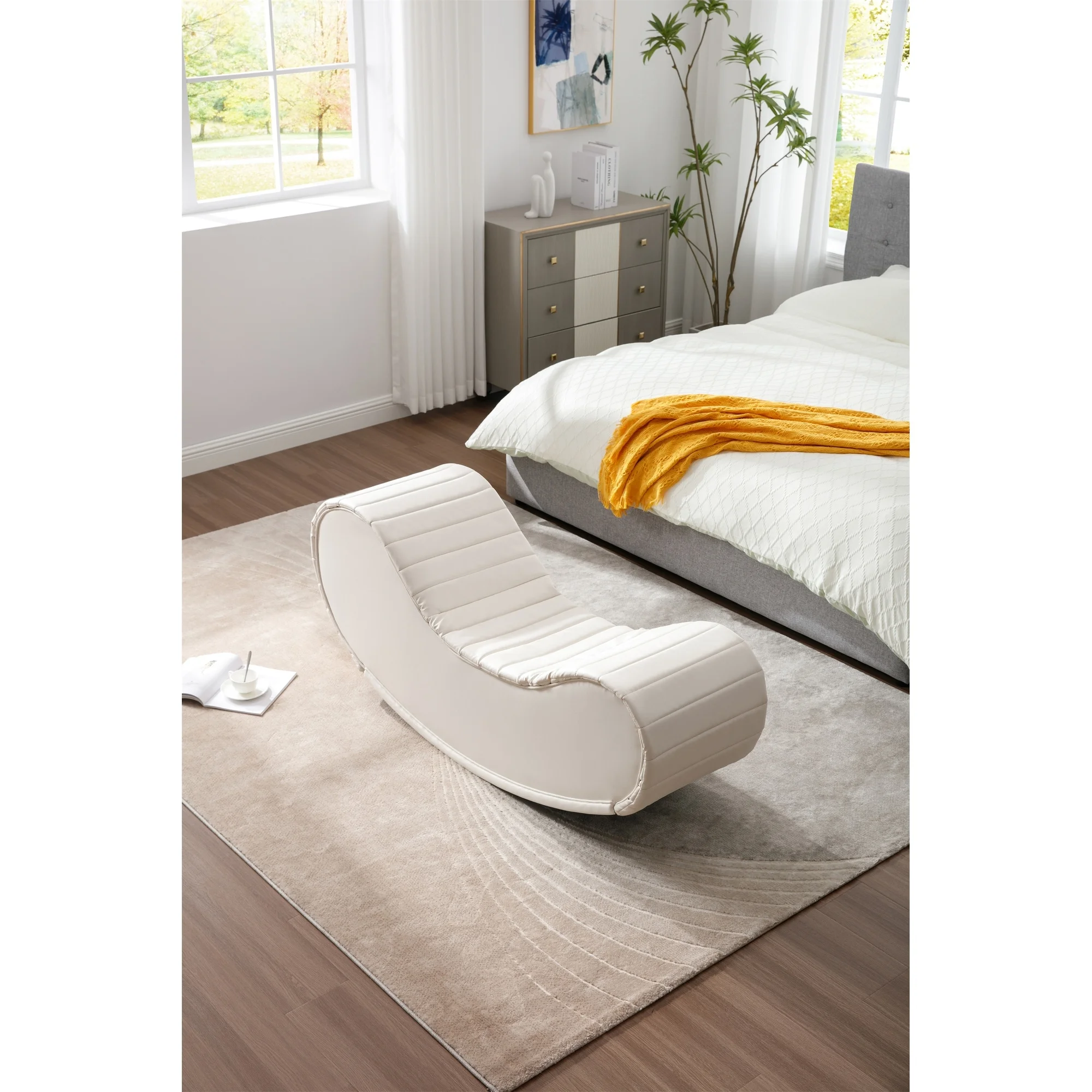 Rocking Leisure bench,Relax Yoga Chaise Black