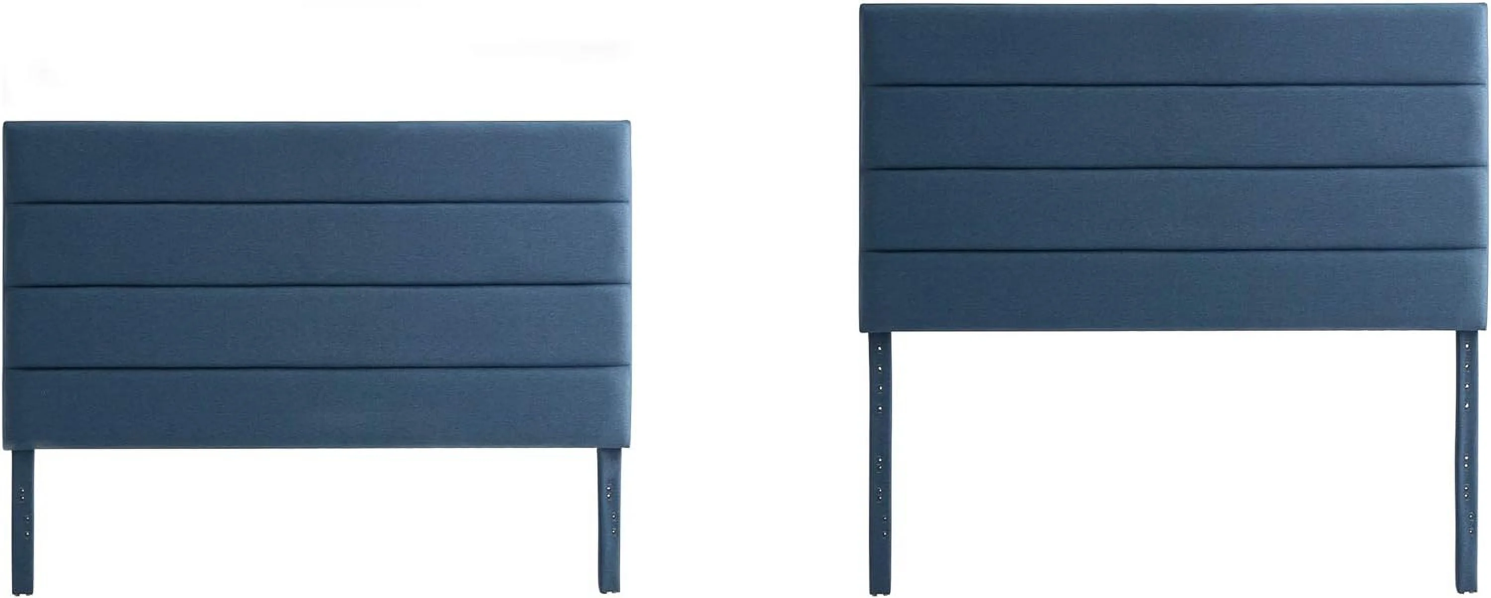 YGDU Upholstered 4 Channel Horizontal Tufted Headboard for King/California King Size Bed Frame (Cobalt)