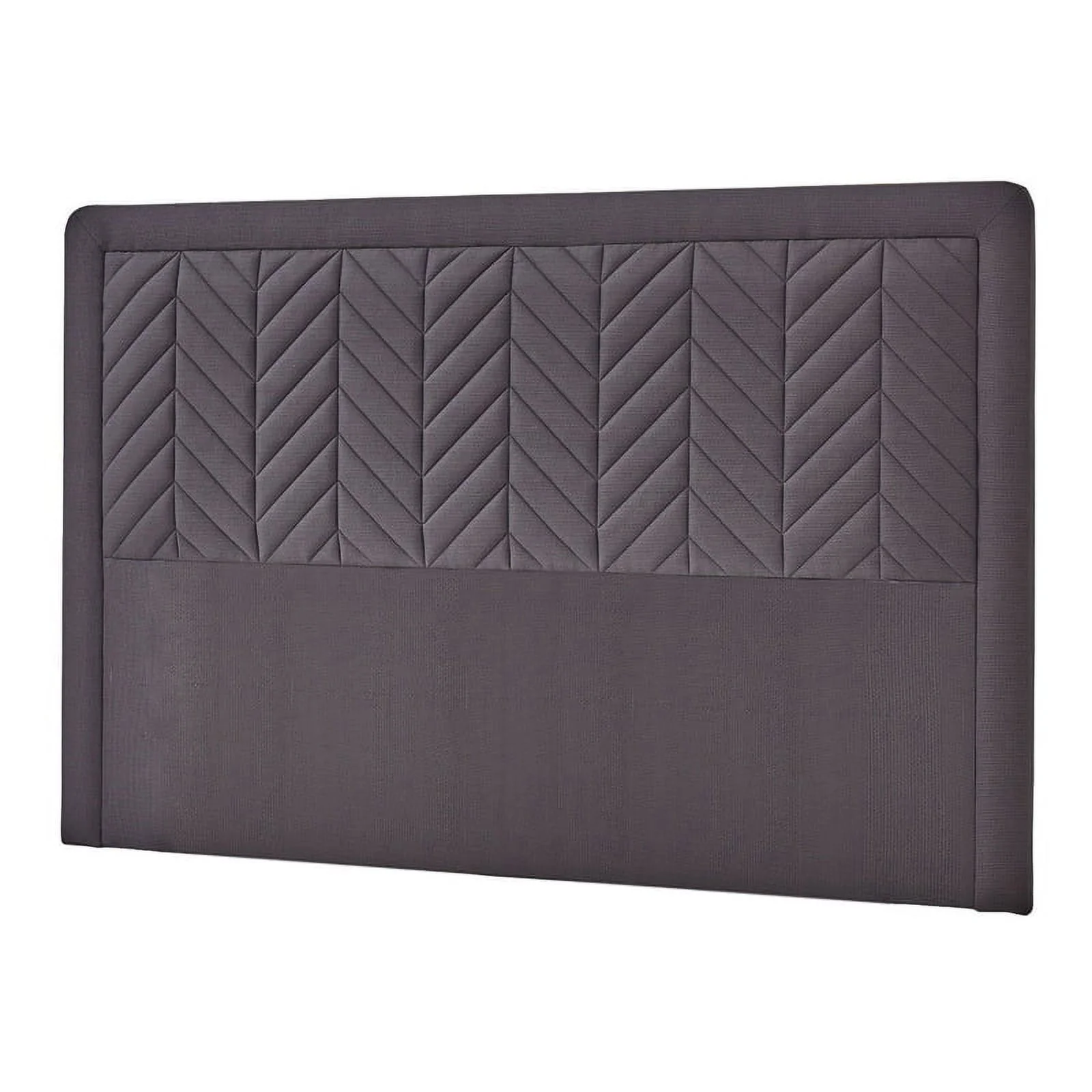 Yatas Bedding Valery Contemporary Wood & Fabric King Size Headboard in Black