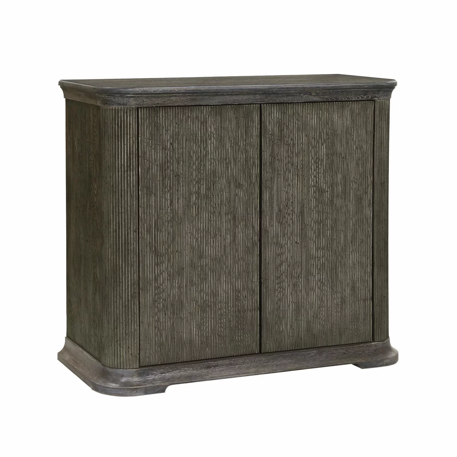 Reeded Two Door Wood Accent Chest in Gray Finish by Pulaski Furniture