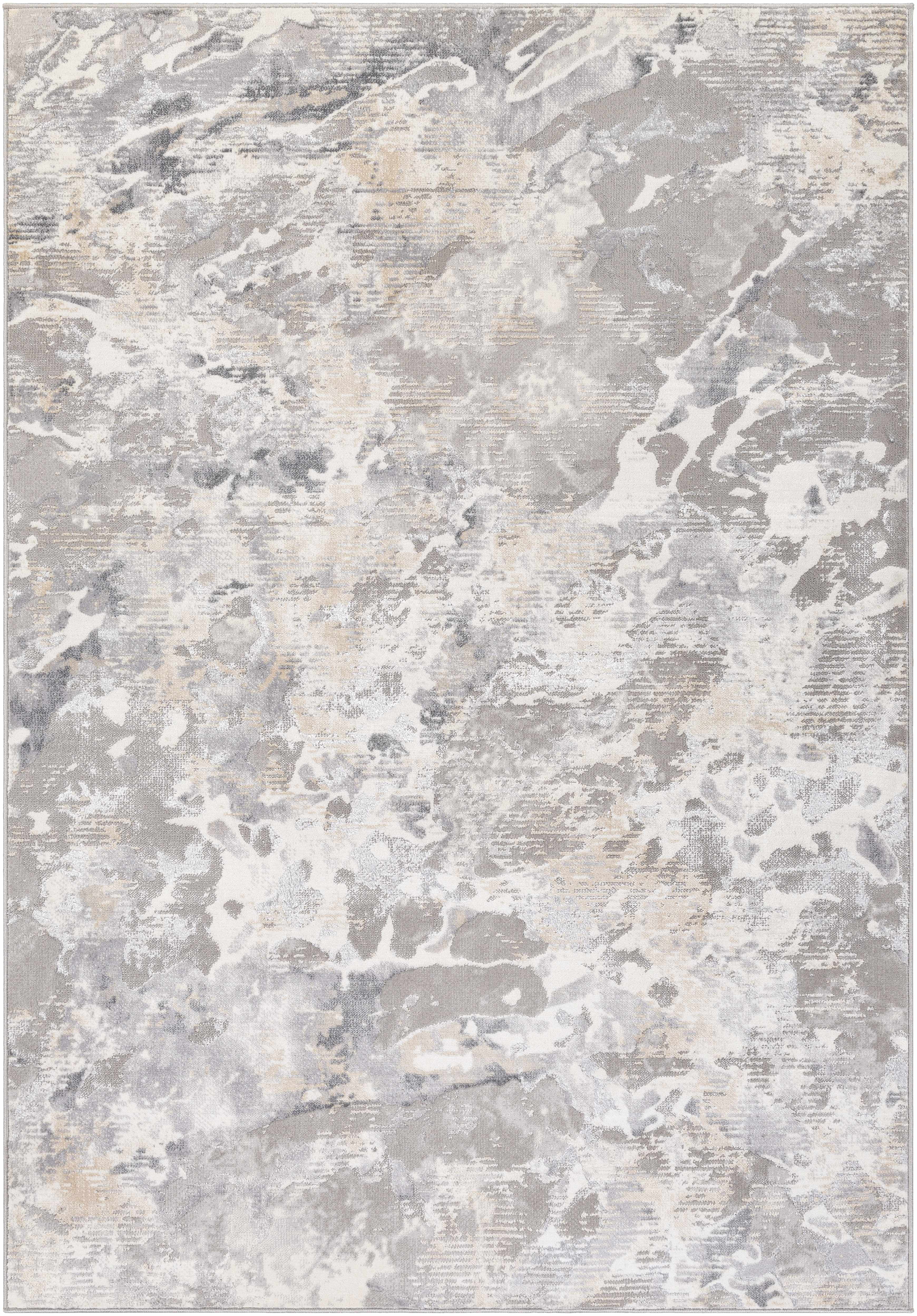 Hauteloom Bedlinog Living Room, Bedroom Area Rug - Modern - Gray, Black - 5'2