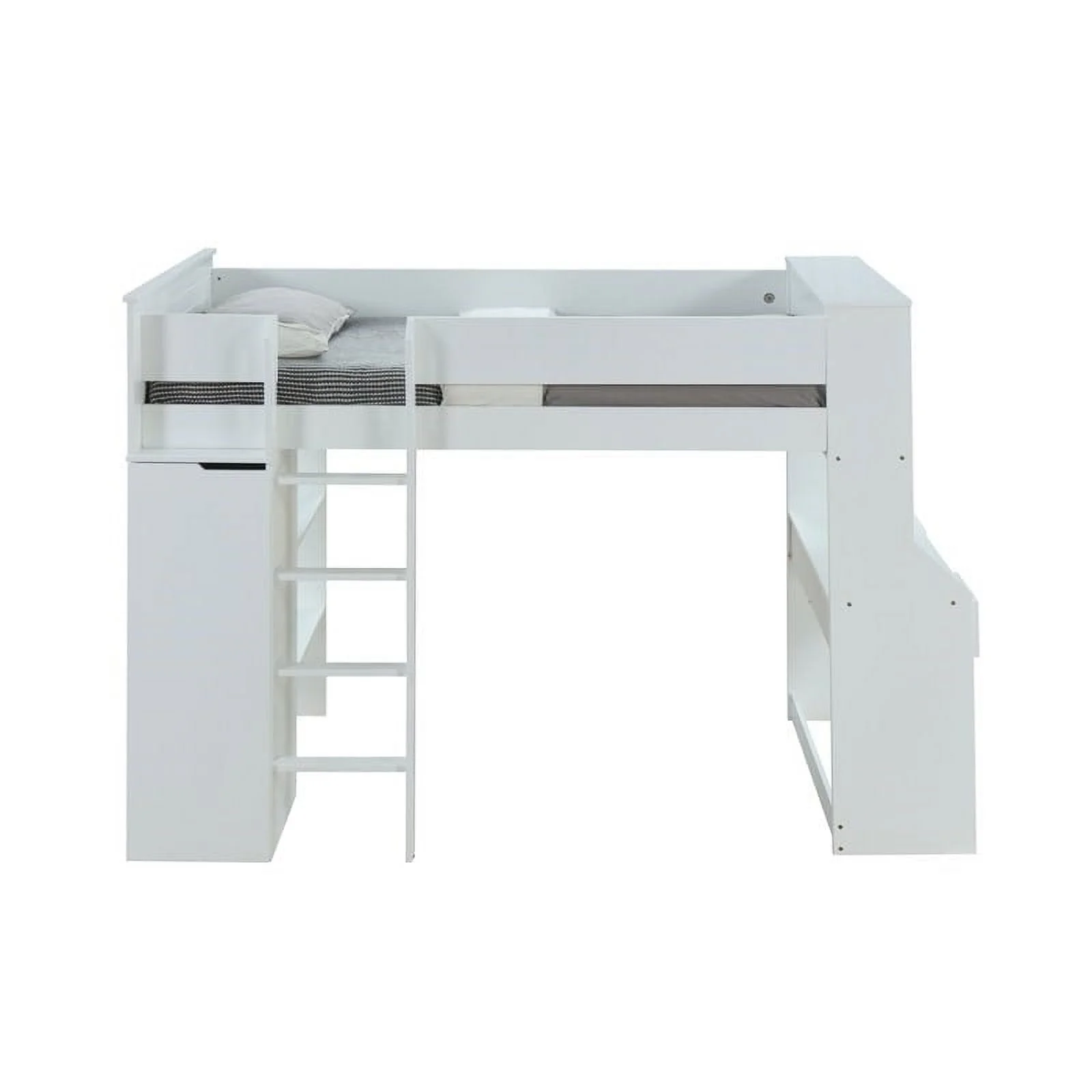 Rosebery Kids Contemporary Loft Bed in White