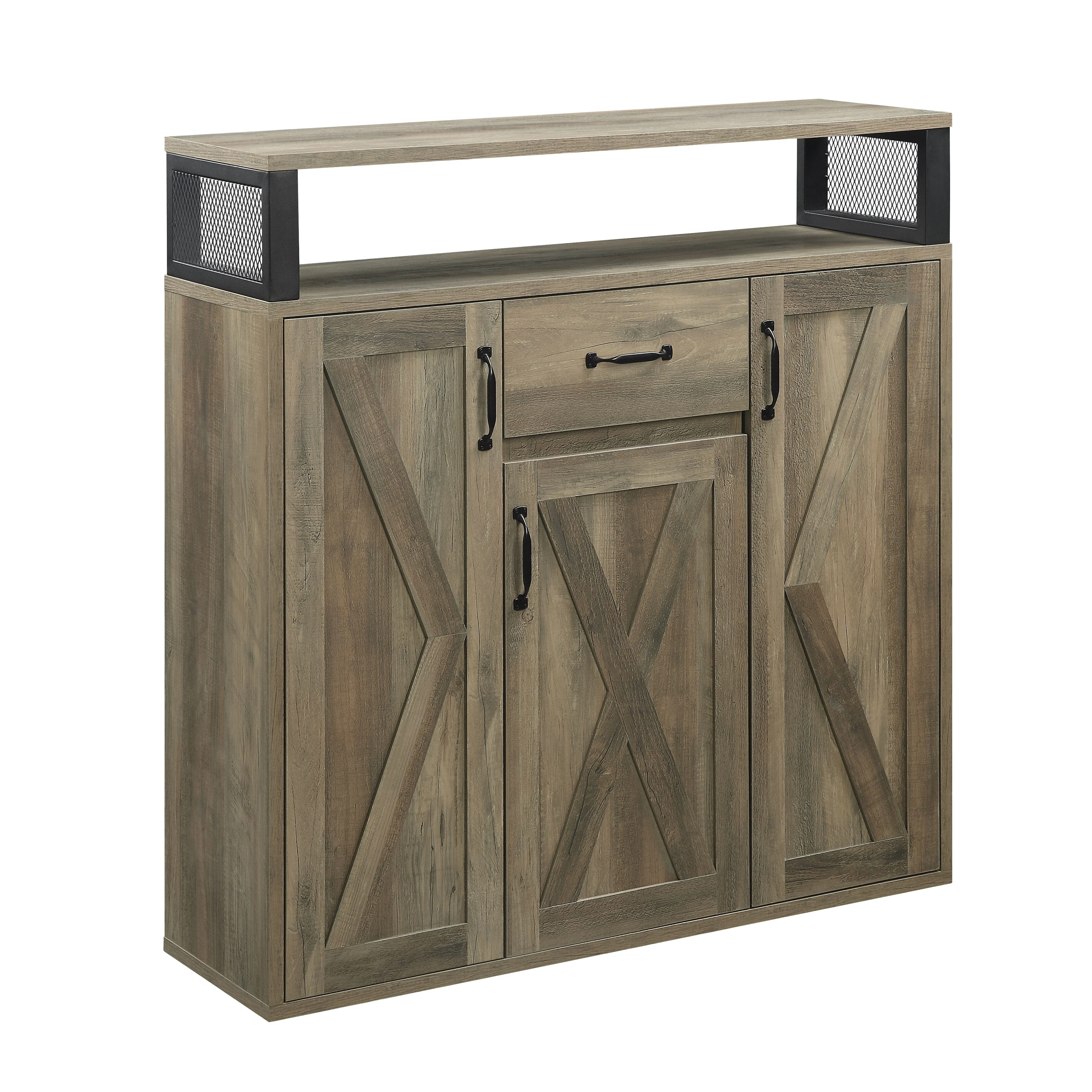 DN01027 - Server, Rustic Oak Finish - Abiram