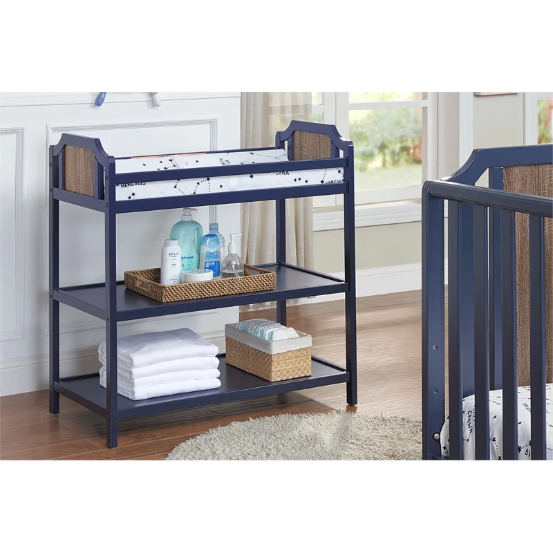 Suite Bebe  Brees Changing Table, Midnight Blue & Brownstone