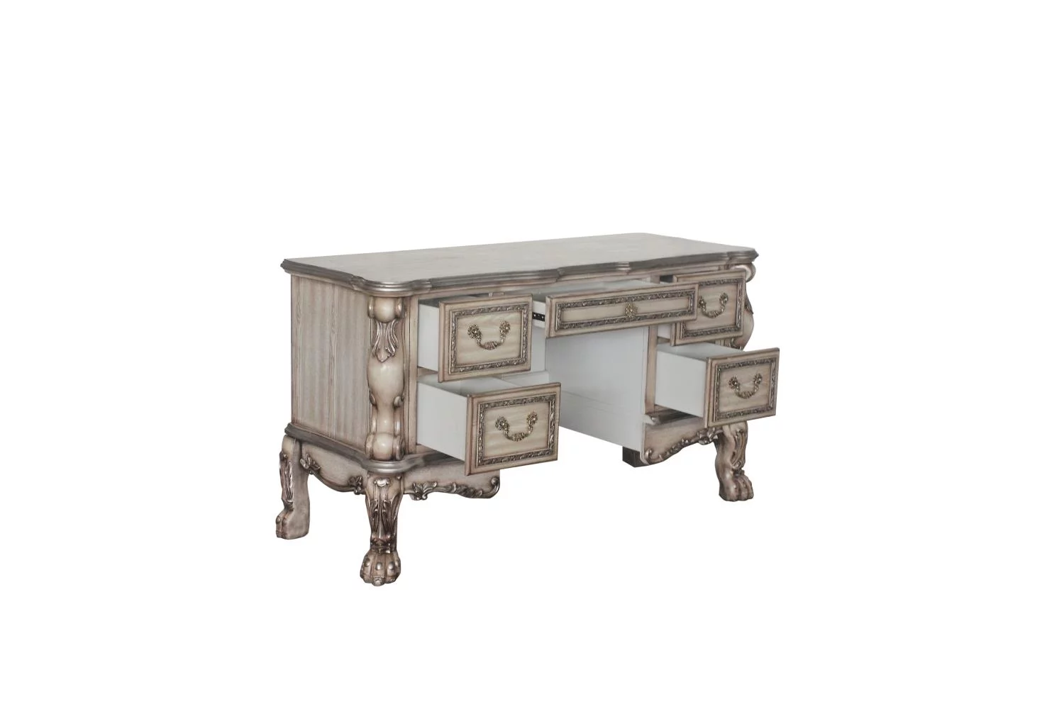 ACME Dresden Vanity Desk in Vintage Bone White