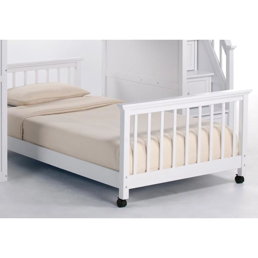 Hillsdale Kids and Teens School House Full Lower  Stair Loft Bed White