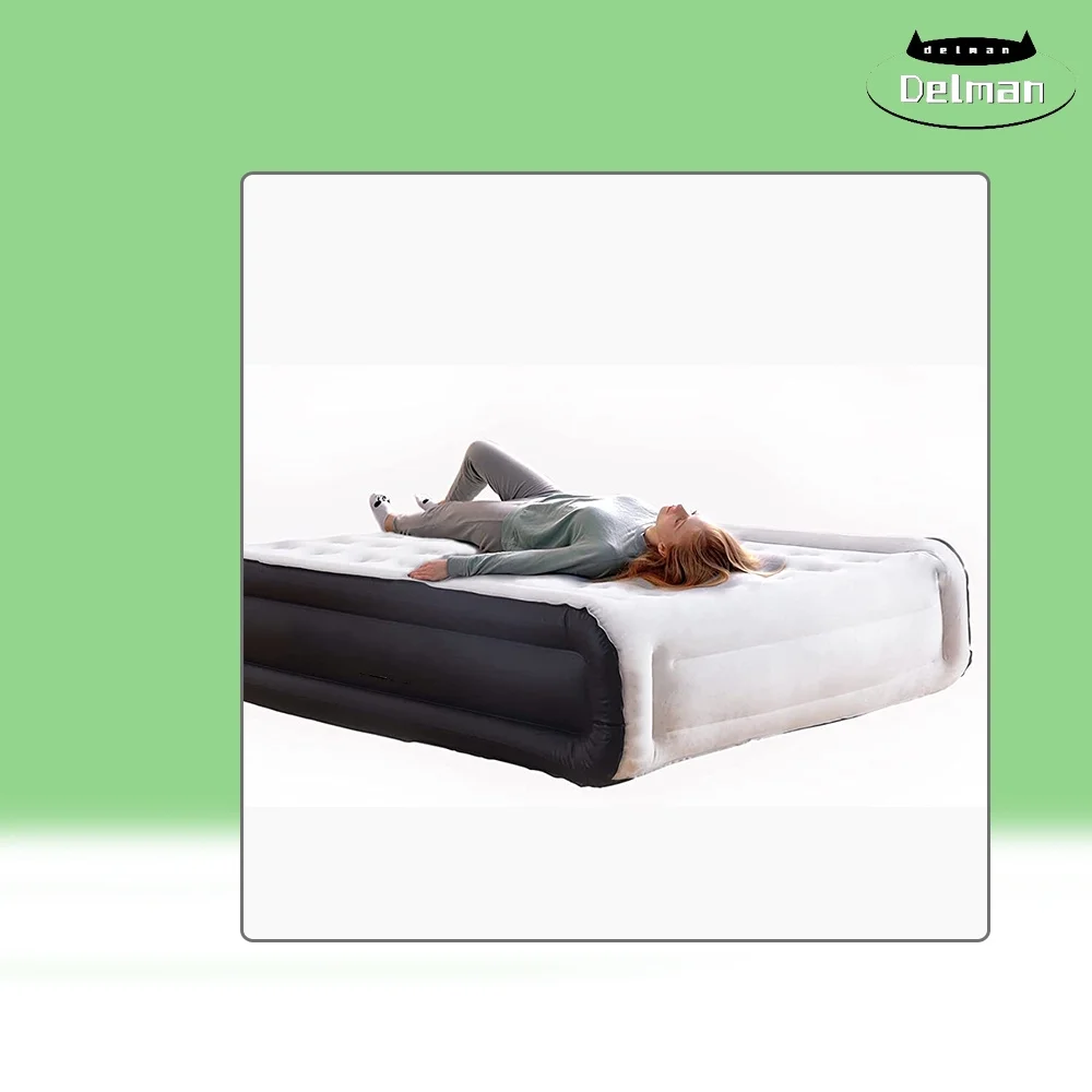 Air Mattress with Built in Pump, Queen Size Inflatable Mattress