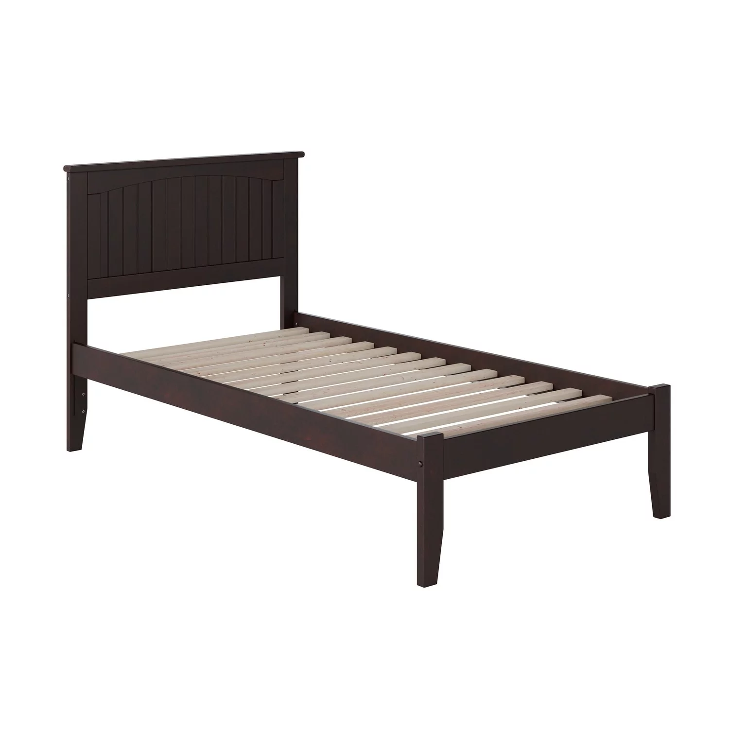 AFI  Nantucket Twin XL Platform Bed with Charging Station in Espresso