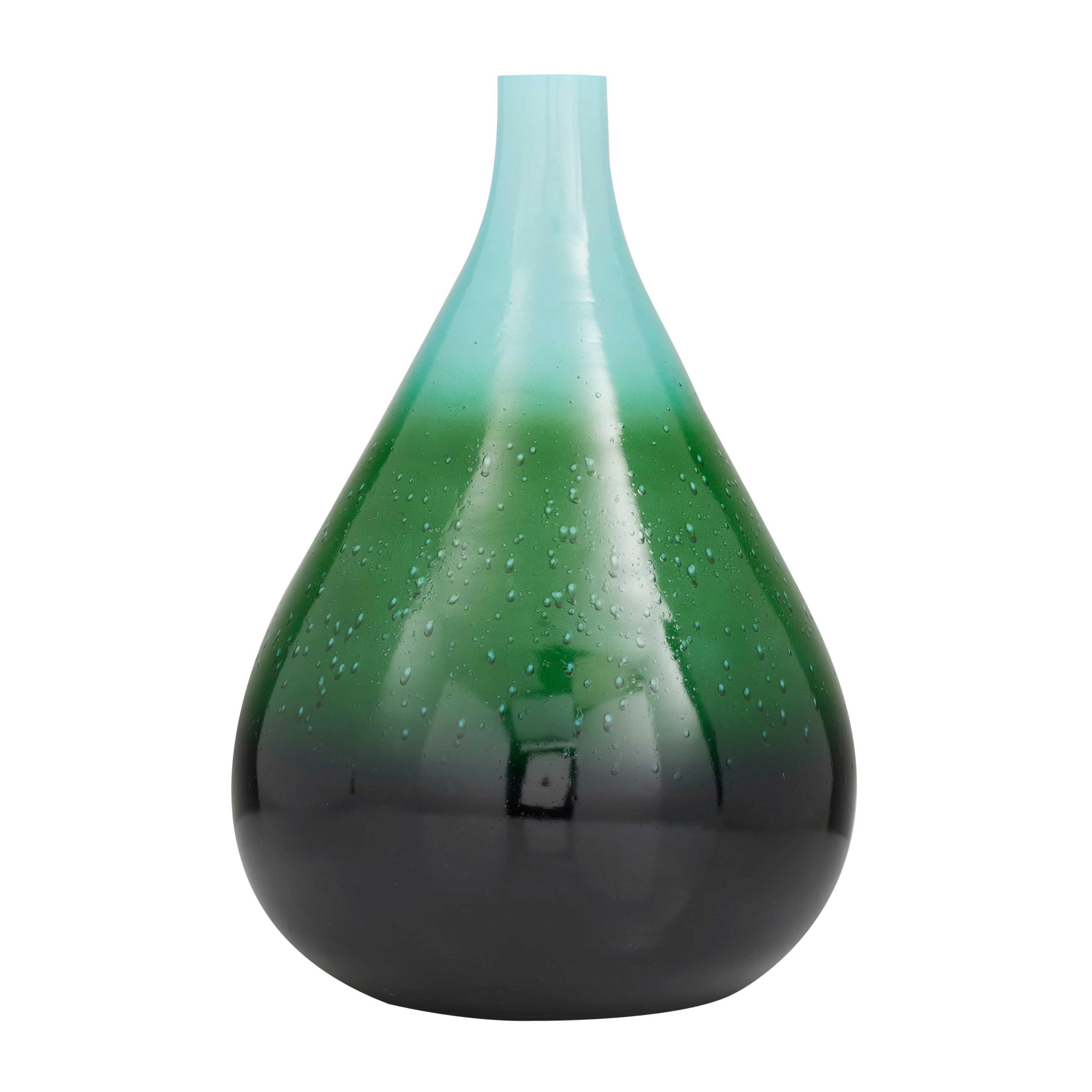 The Novogratz  Green Glass Ombre Vase