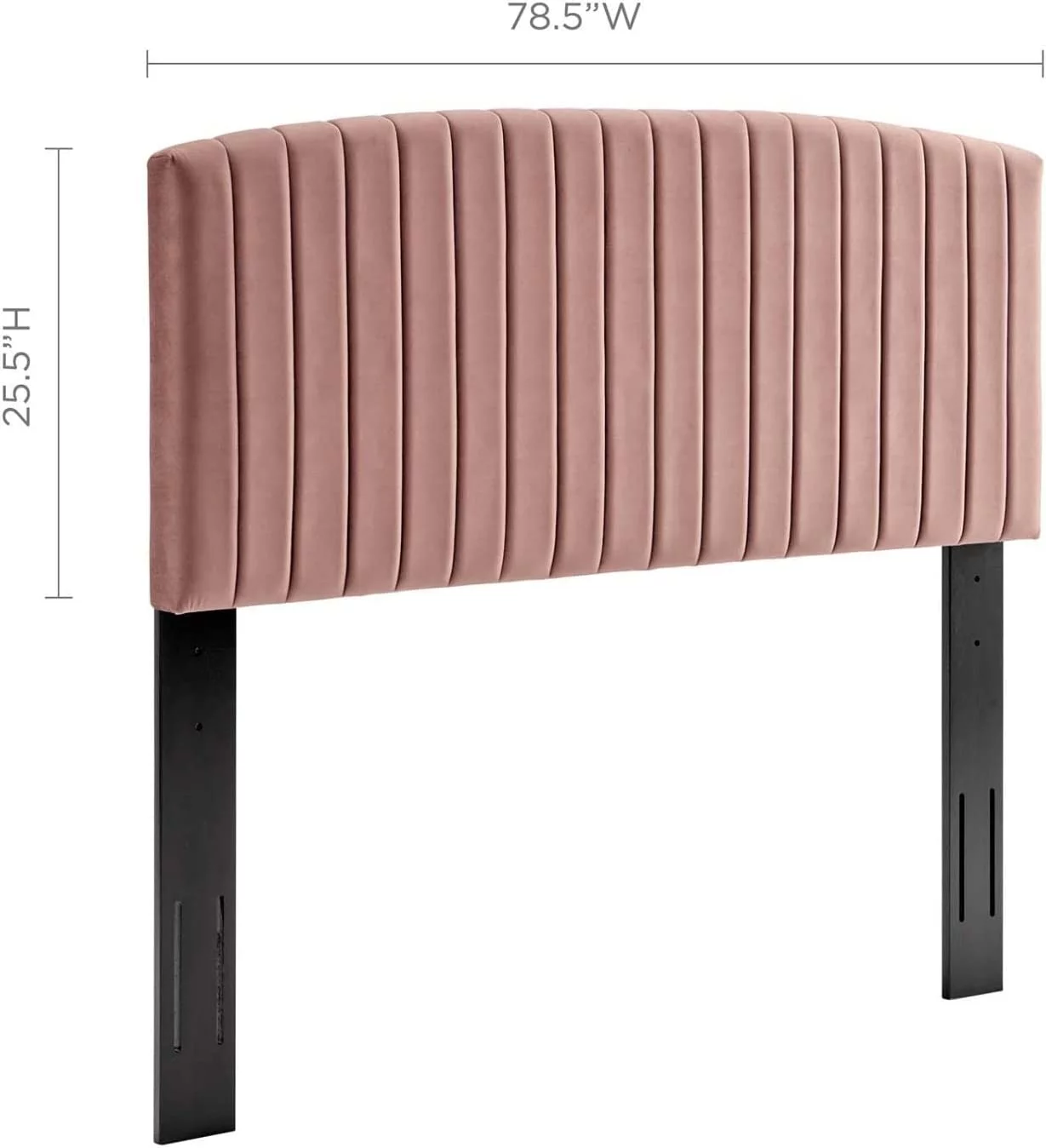 HBBOOMLIFE Rebecca Performance Velvet Full/Queen Headboard  Navy