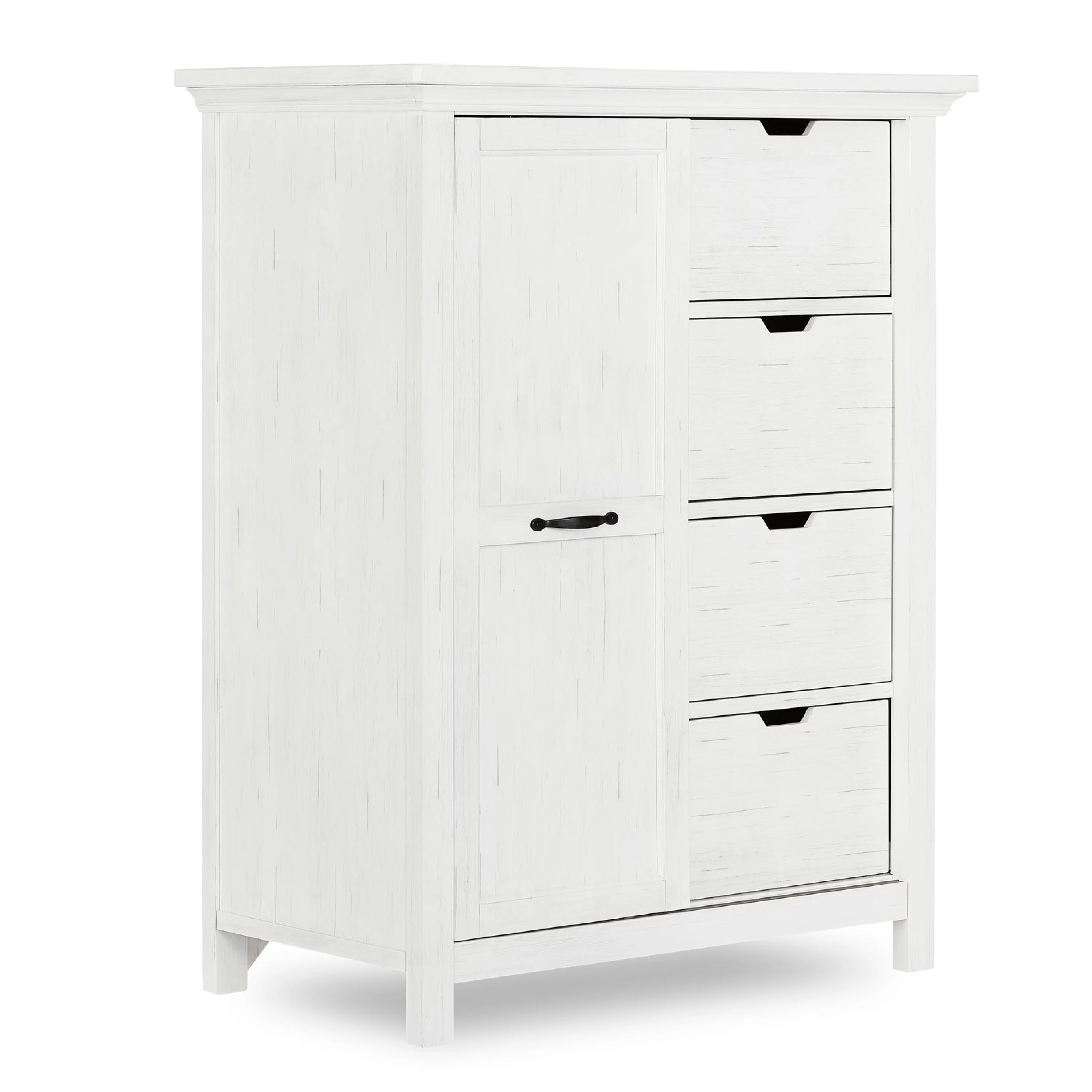 evolur Belmar Tall Chest - Weathered White