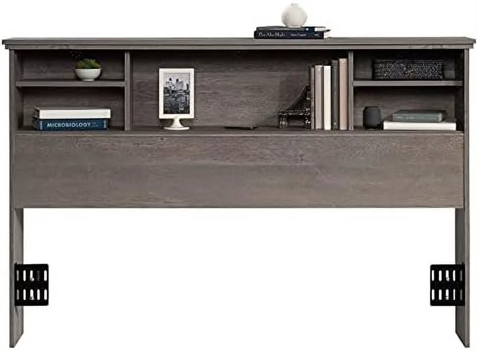 YOJFOTOOU. River Ranch Full/Queen Bookcase Headboard Mystic Oak, Mystic Oak Finish