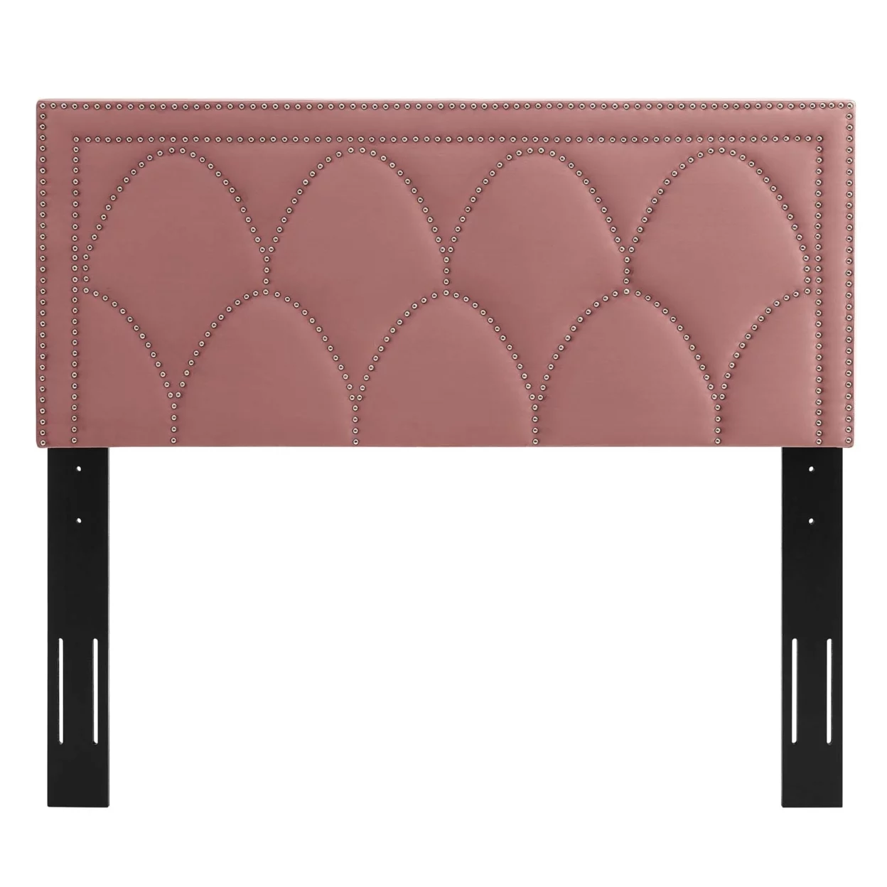 Greta Performance Velvet King California King Headboard Dusty Rose