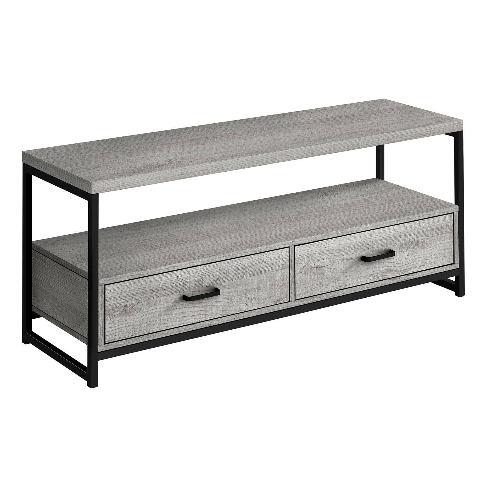 Monarch Specialties Tv Stand, 48 Inch, Console, Living Room, Bedroom, Brown Laminate