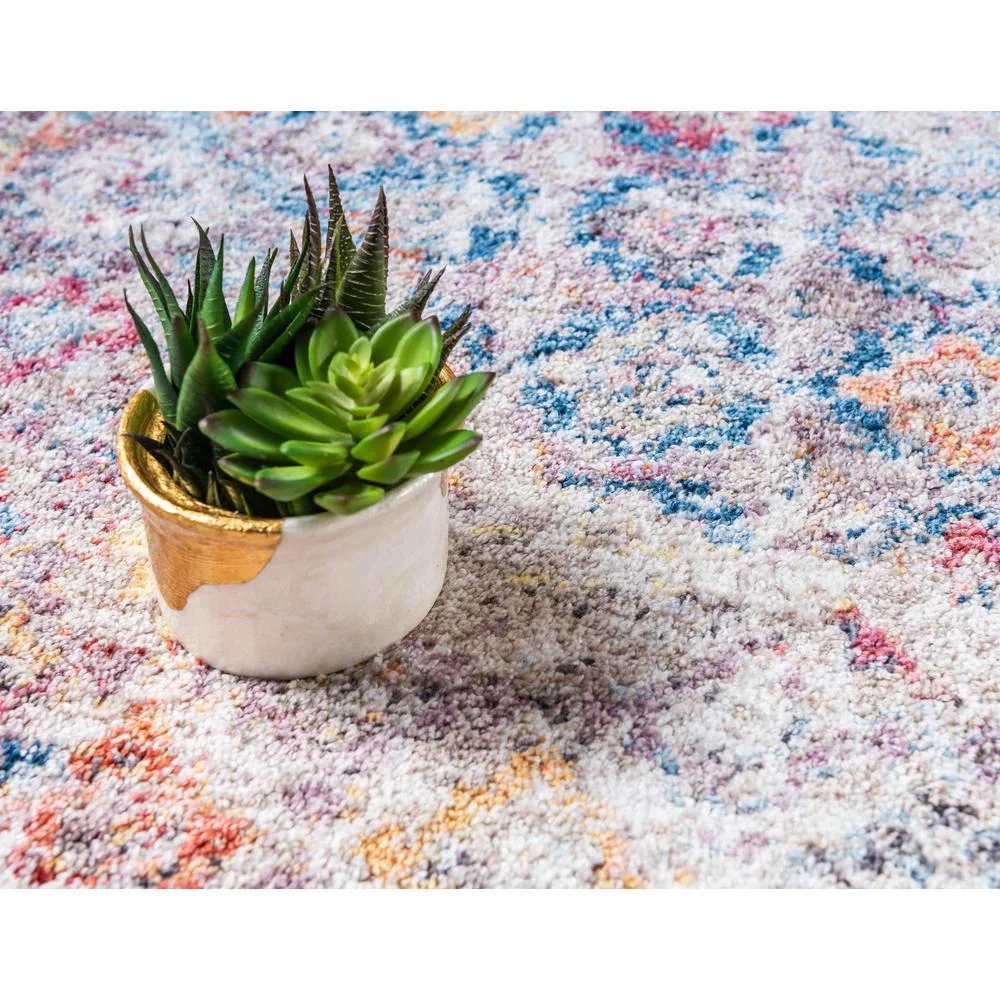 Unique Loom Dumbo Brighton Rug Blue/Beige 5' 3