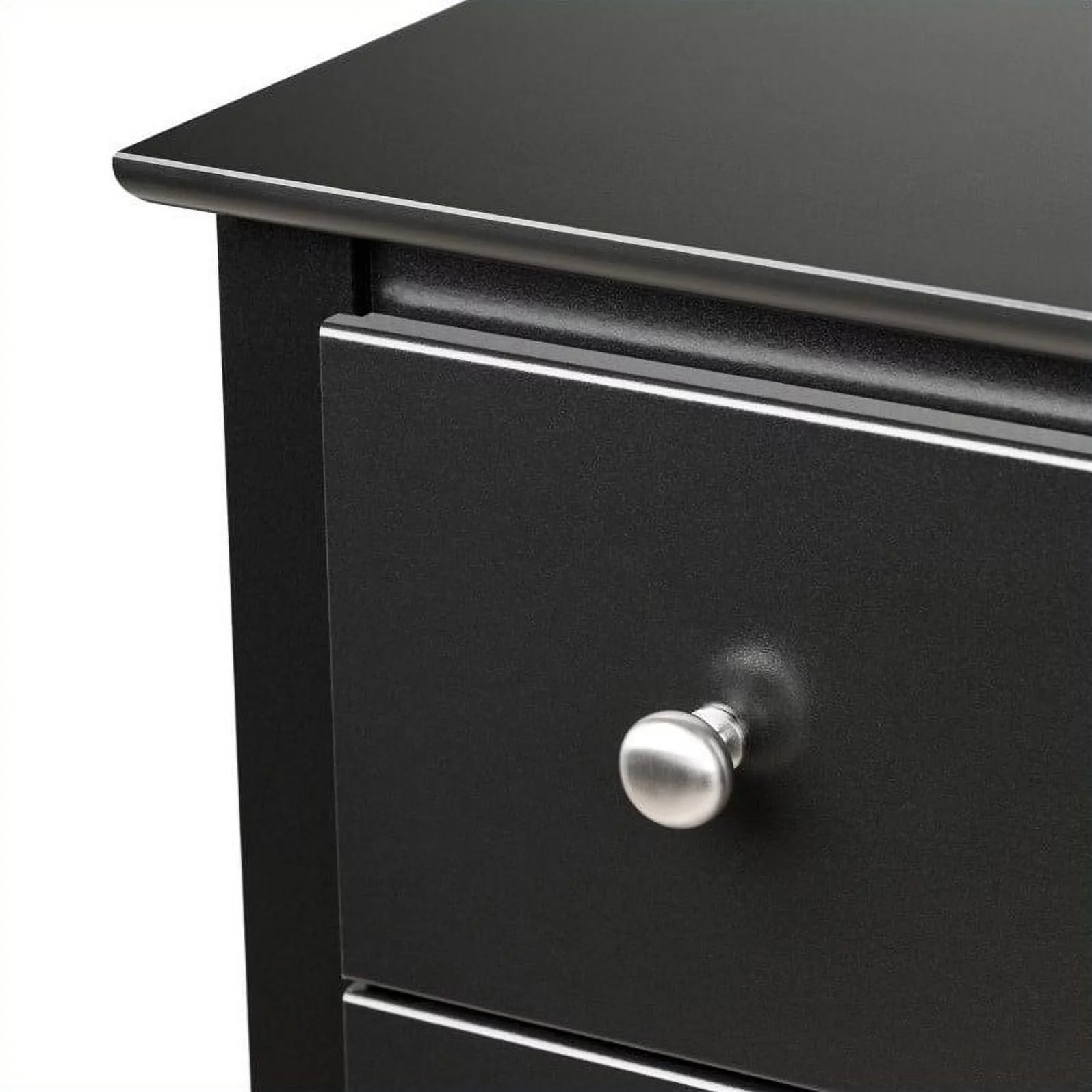 Kingfisher Lane 6-Drawer Composite Wood Bedroom Chest in Black