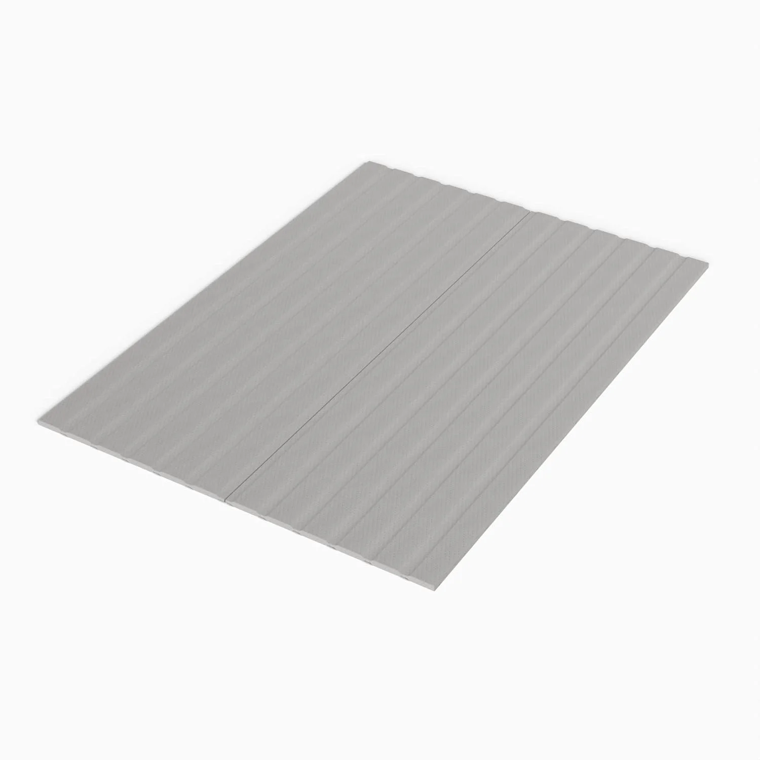 YGDU, 0.75-Inch Heavy Duty Vertical Mattress Support Wooden Bunkie Board/Bed Slats with Cover, King, Grey