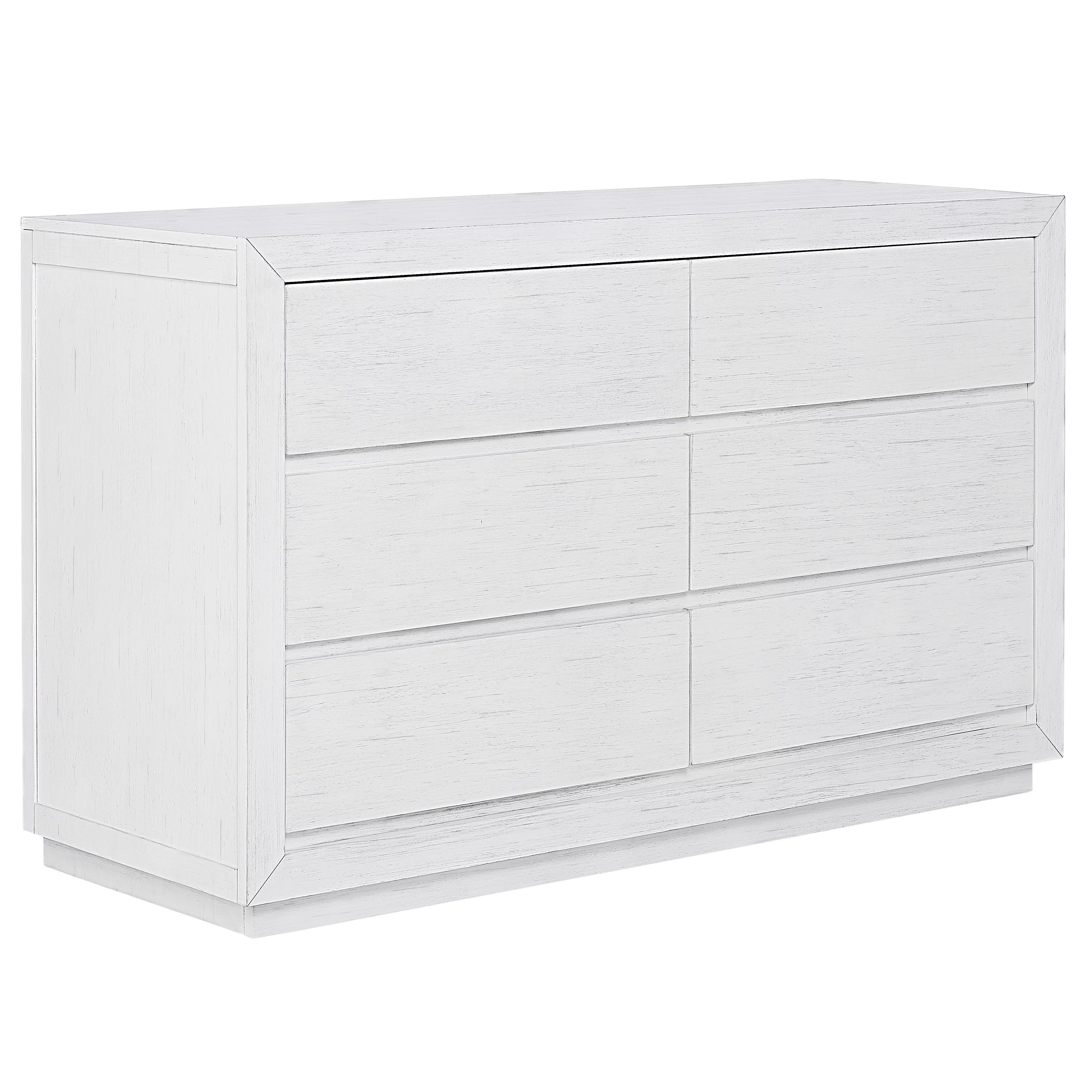Evolur Maddox Double Dresser, Weathered White