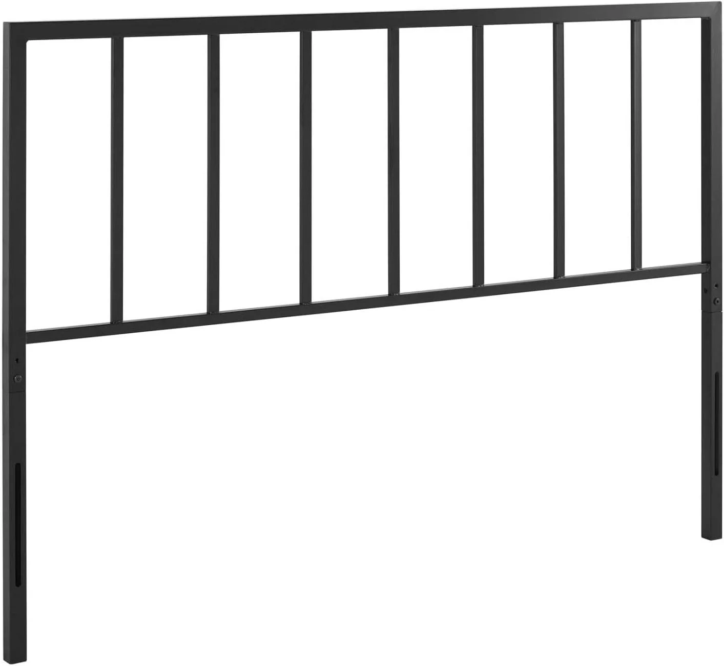 Tatum Modern Farmhouse Metal Queen Headboard In Black