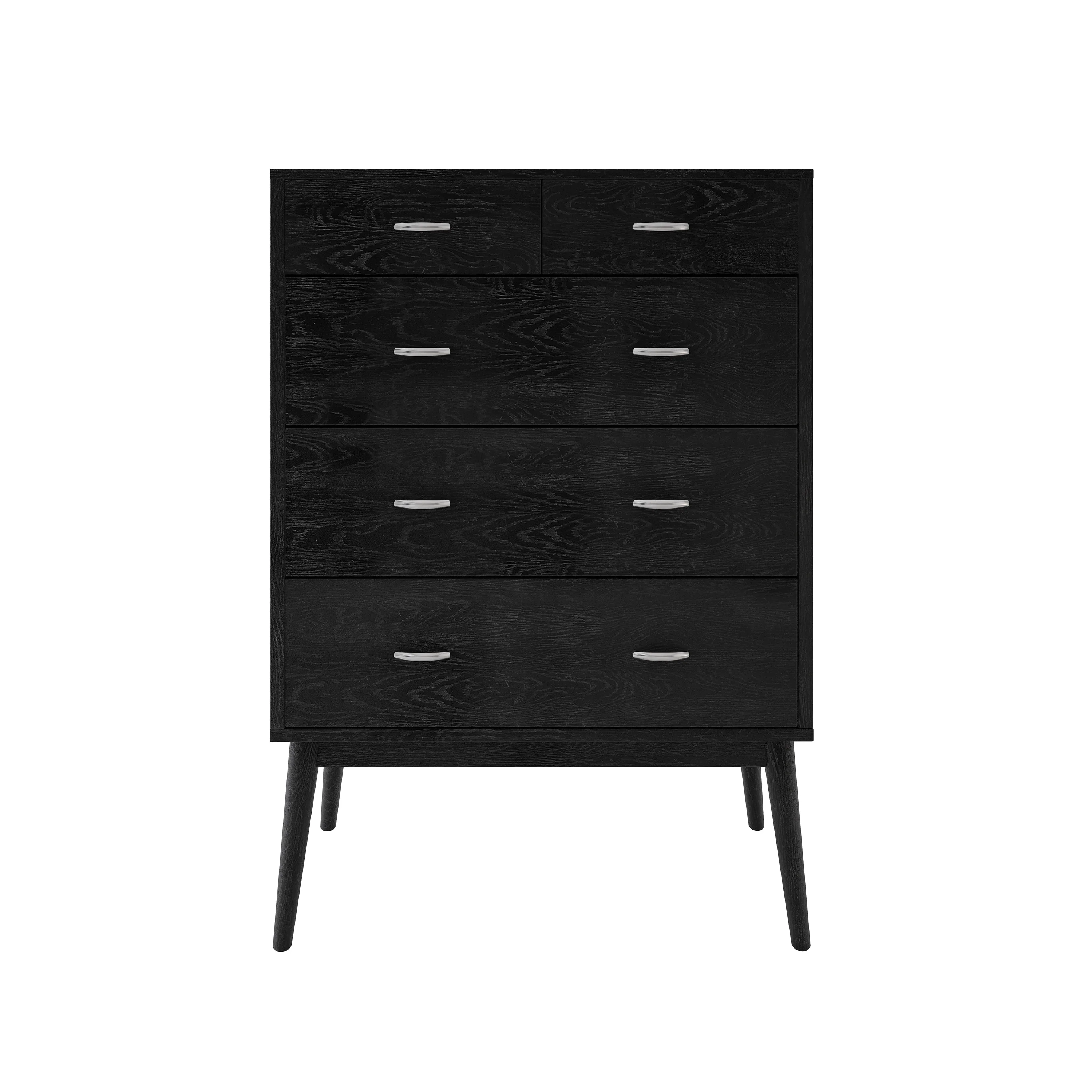 Christopher Knight Home Curtisian 5 Drawer Dresser by  Black