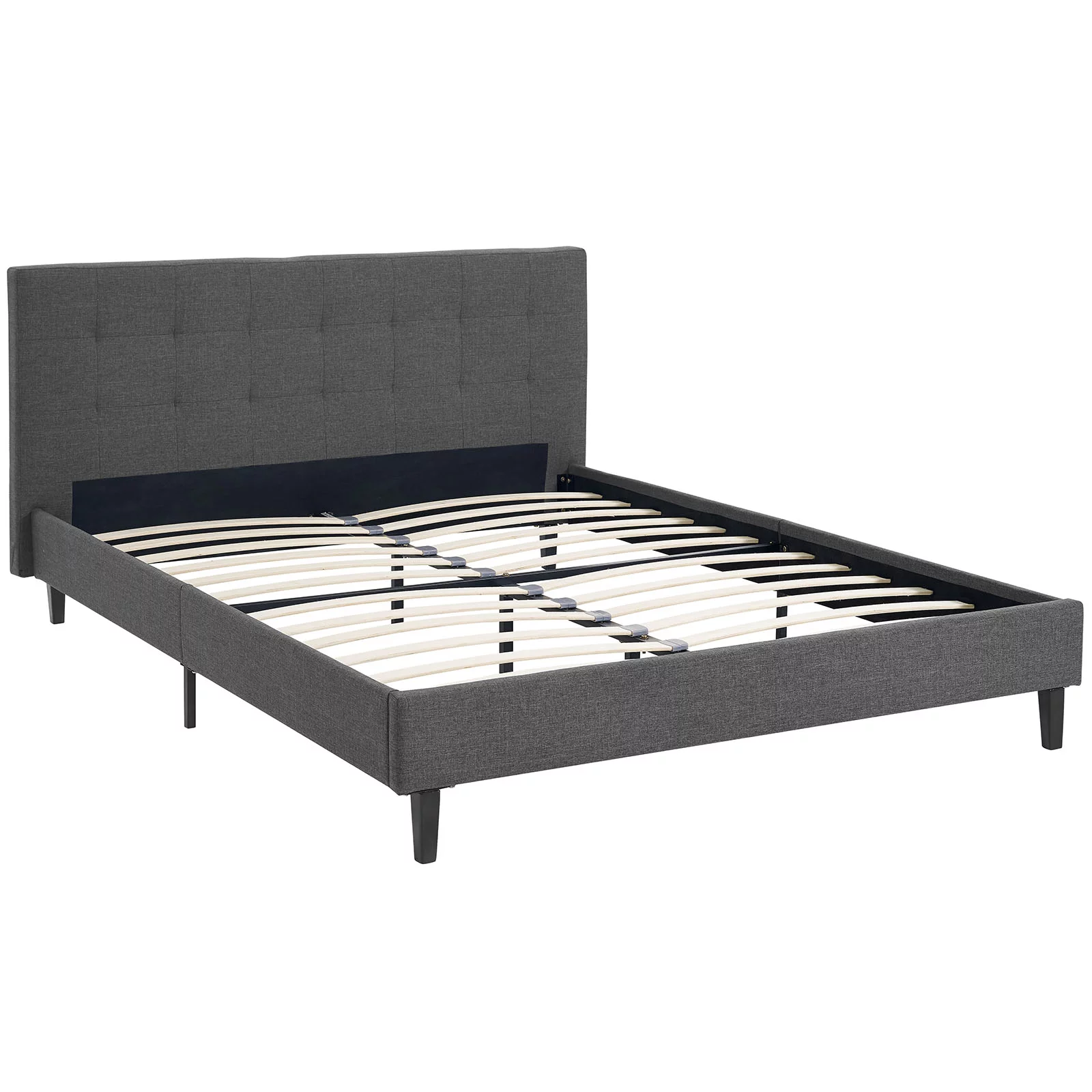 Modway Linnea Queen Fabric Bed in Gray