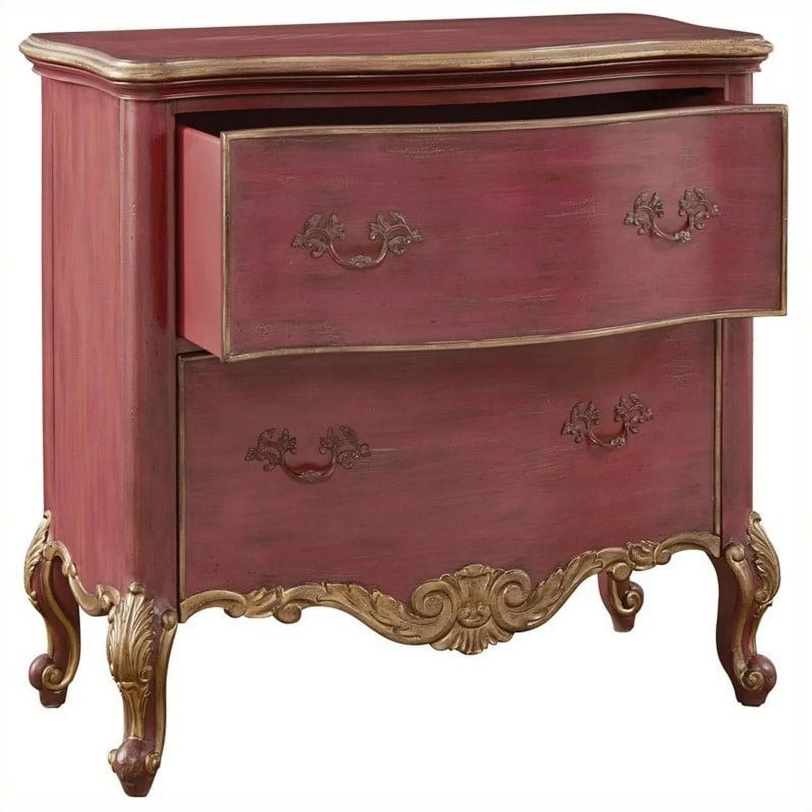 HomeFare Elegant 2 Drawer Accent Chest Rest