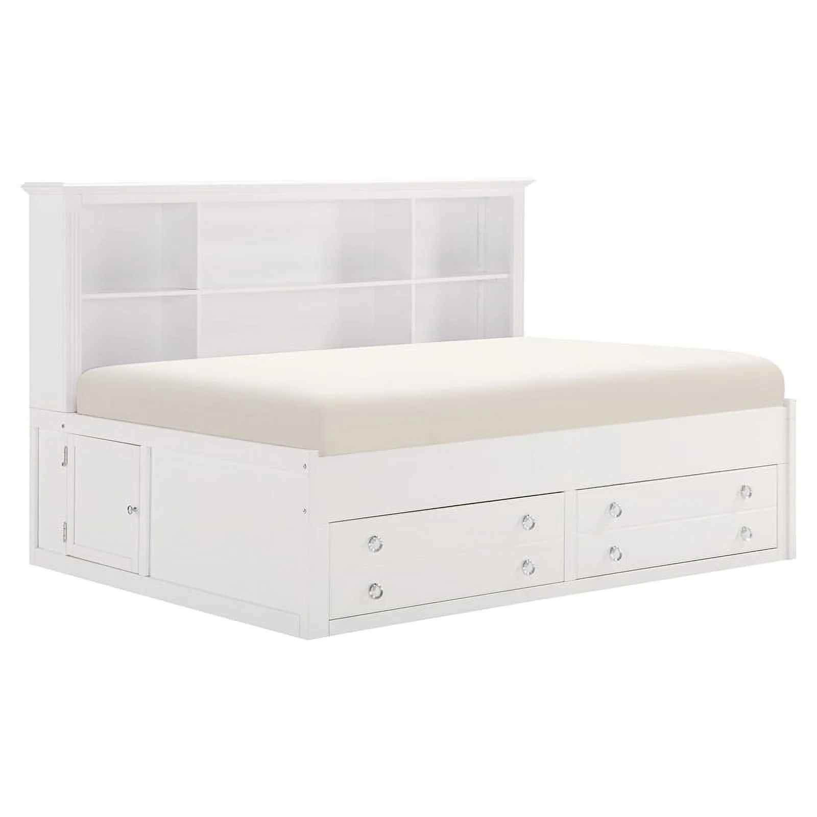 Pemberly Row 65 inches Traditional Wood Full Daybed in White