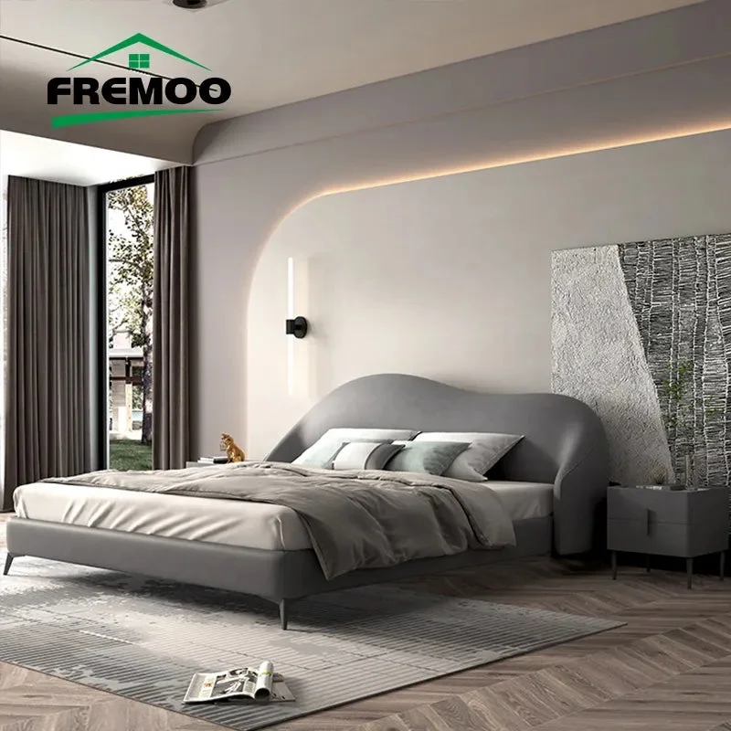 Modern Home Furniture King/Queen Size Frame Beds Technology Cloth Designer Bedroom Furniture High Quality Soft Double Bed