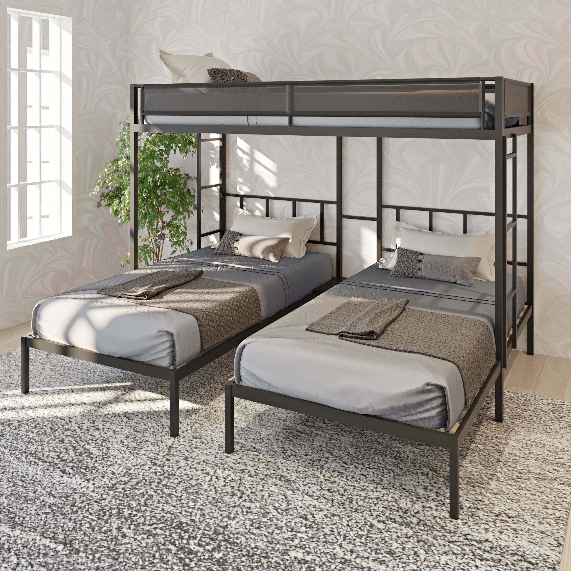 Triple Bunk Bed keeps your kids safe and gives them a good night's sleep 92.32