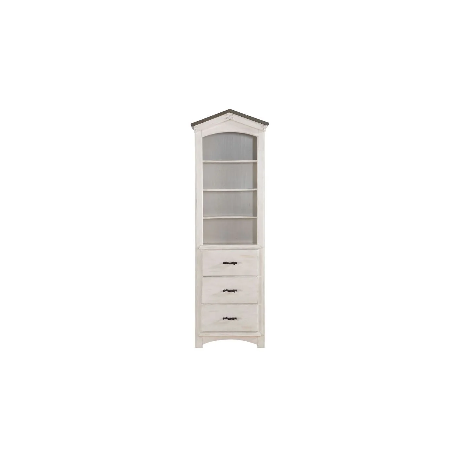 ACME Tree House Loft Bed in Weathered White and Washed Gray